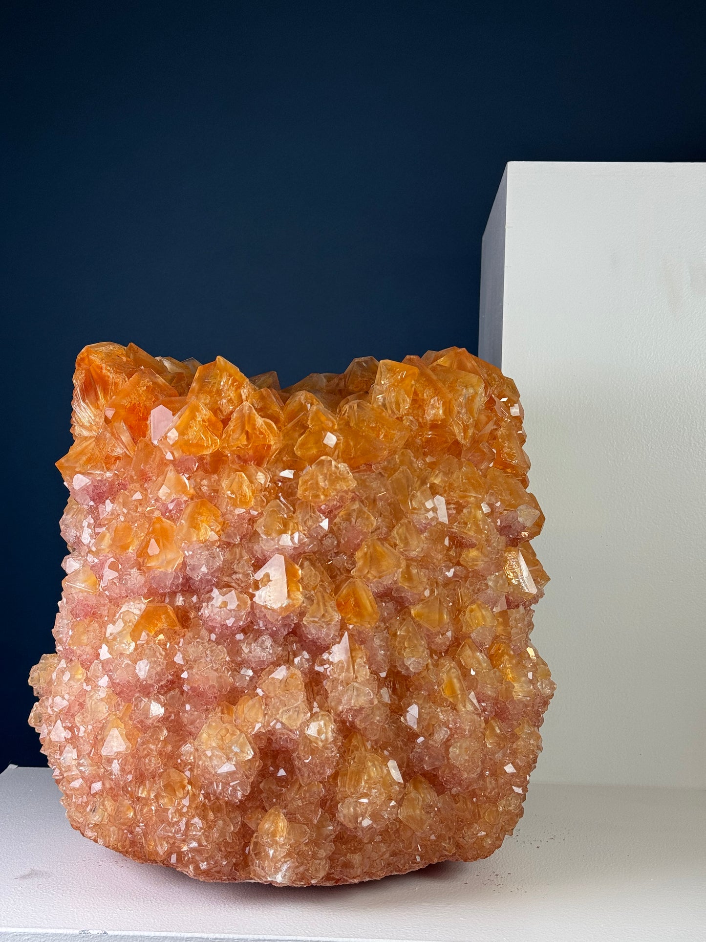 Crystal Vase Large - Orange