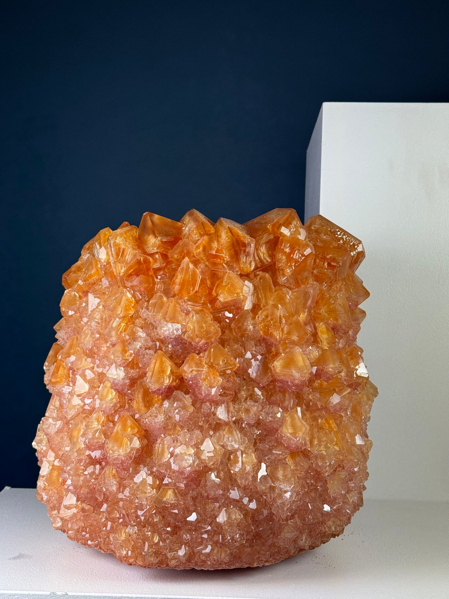 Crystal Vase Large - Orange