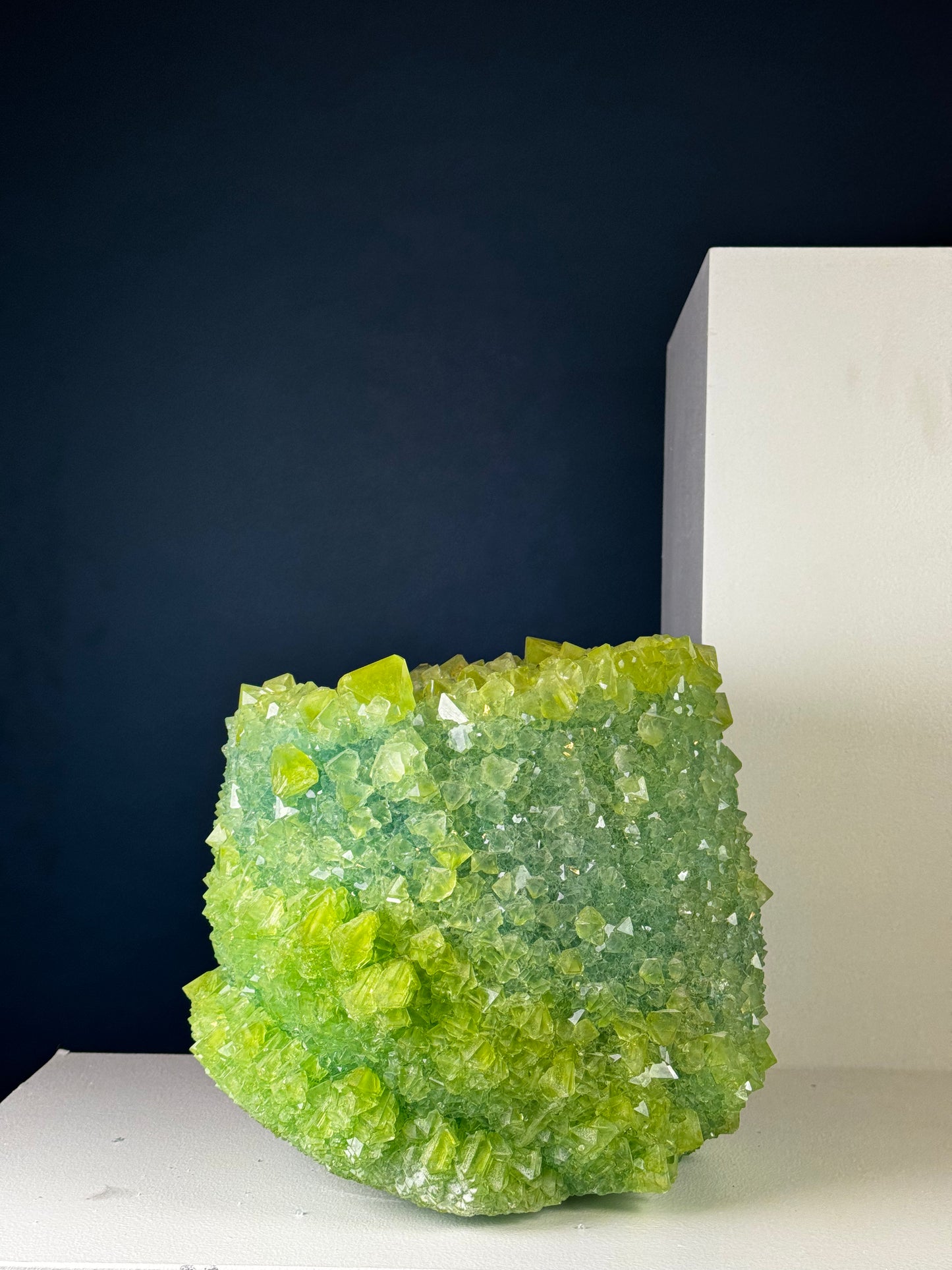 Crystal Vase Large - Grass Green