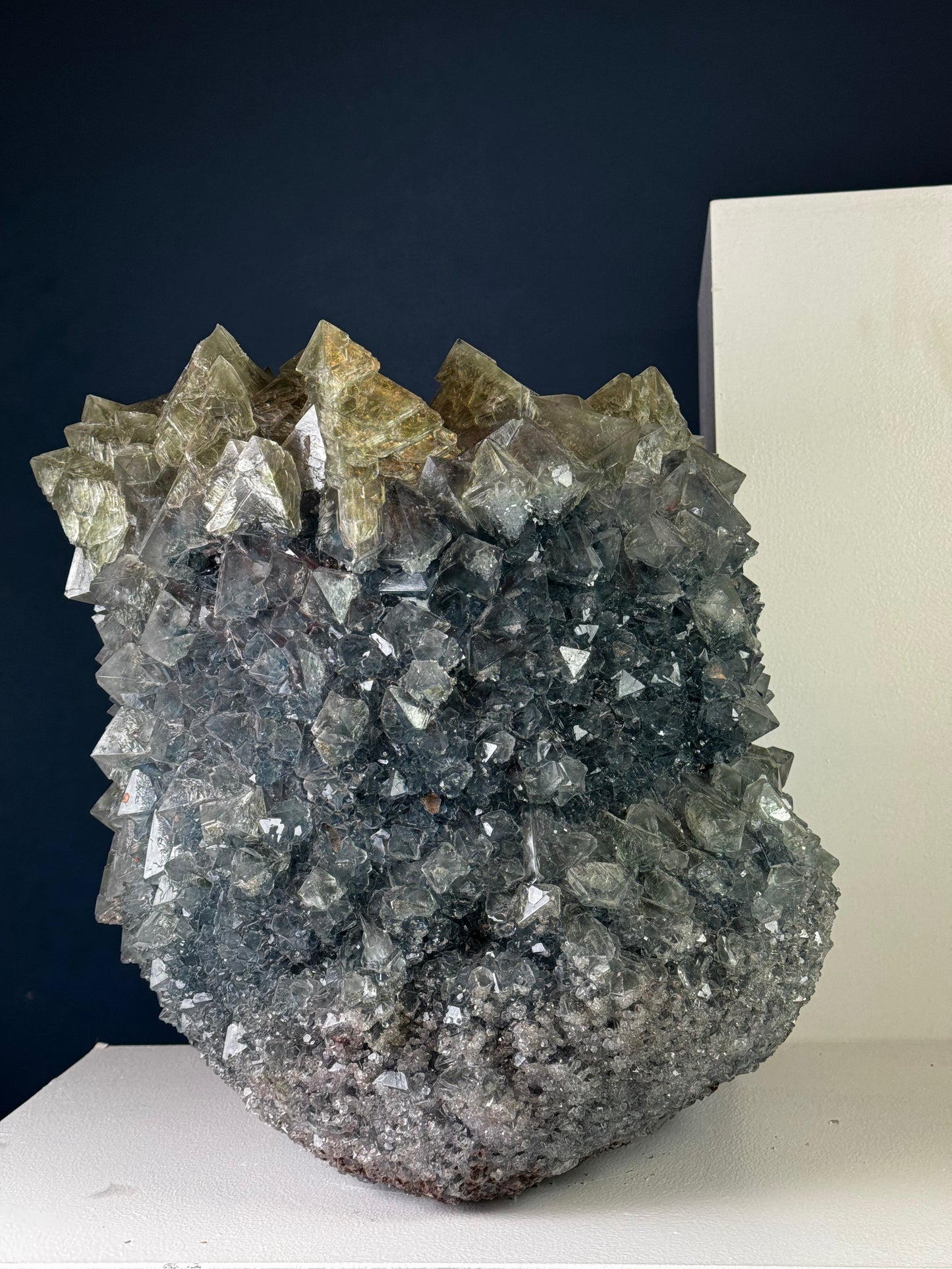 Crystal Vase Large - Peacock