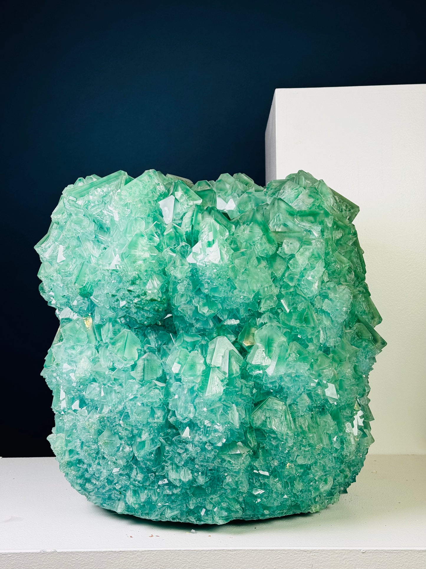 Crystal Vase Large - Celadon