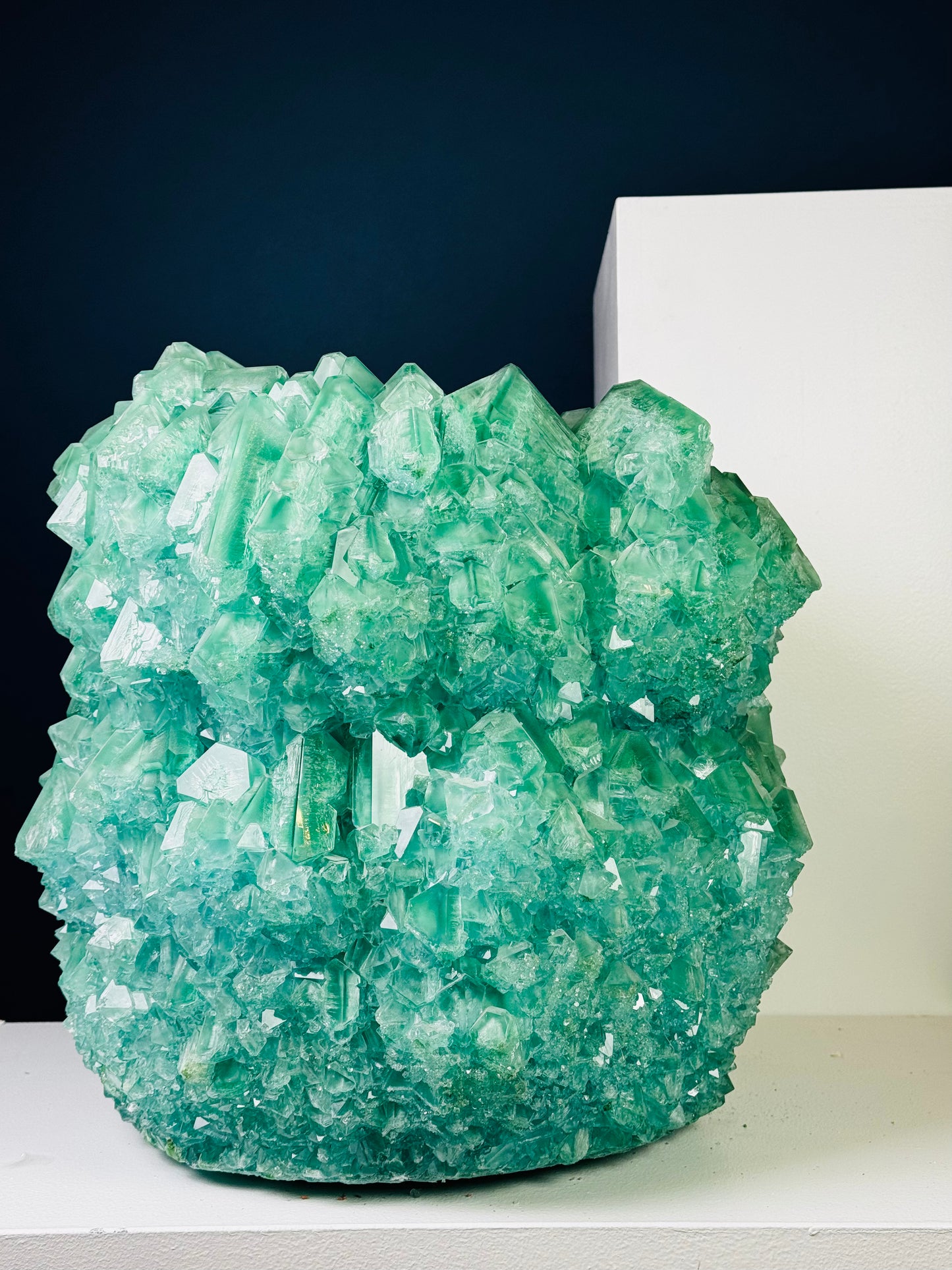 Crystal Vase Large - Celadon