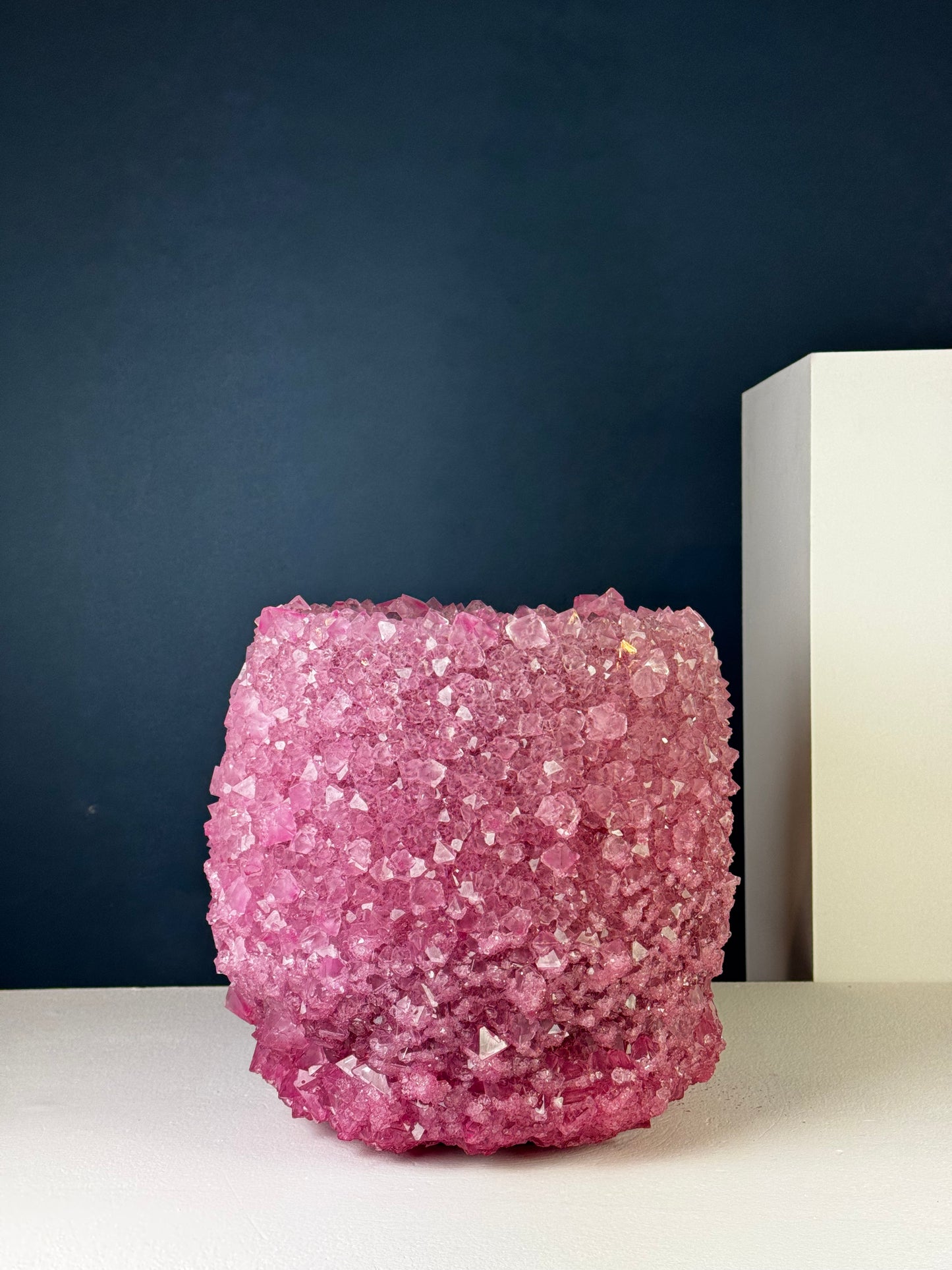 Crystal Vase Large - Cerise