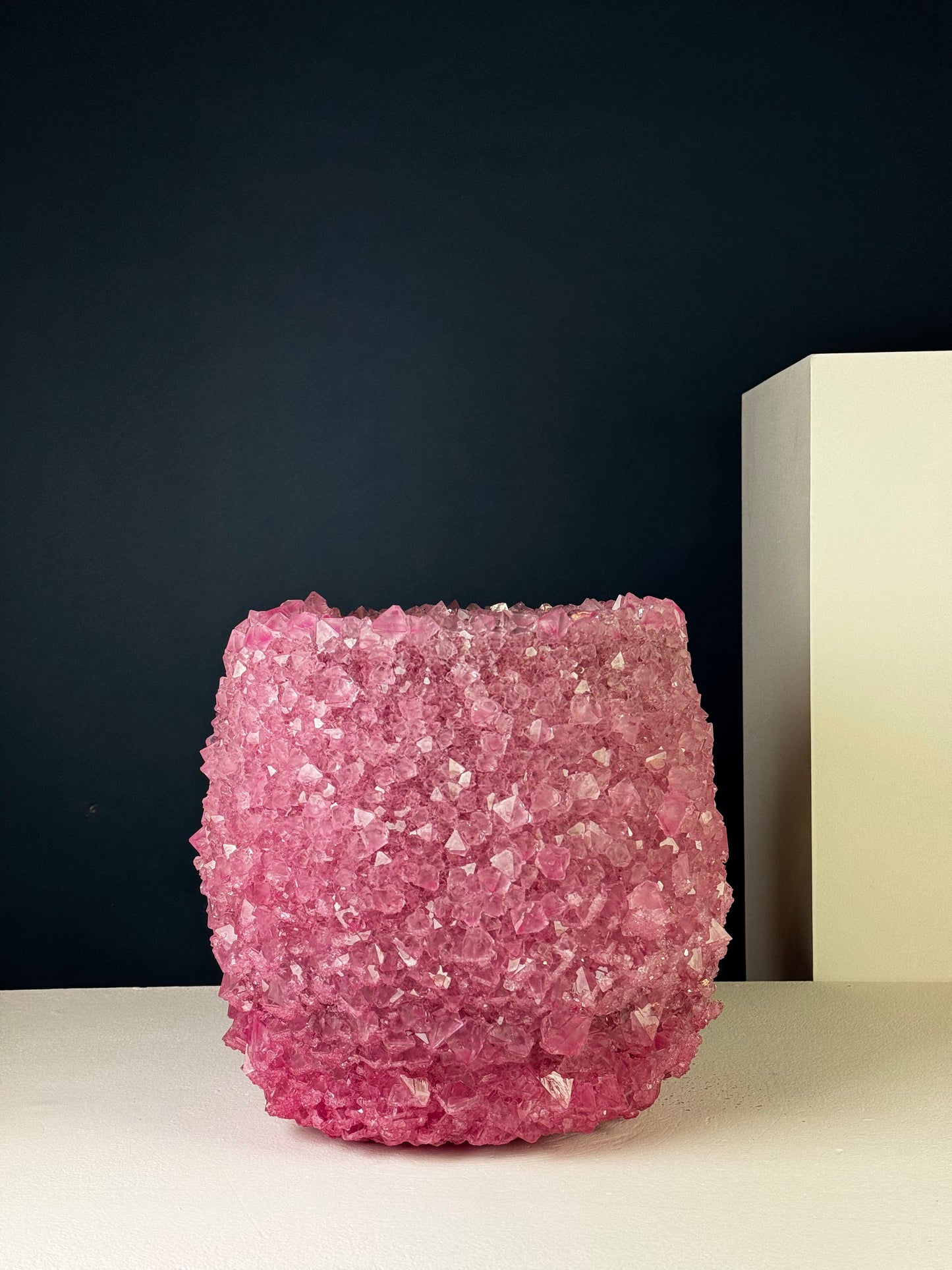Crystal Vase Large - Cerise