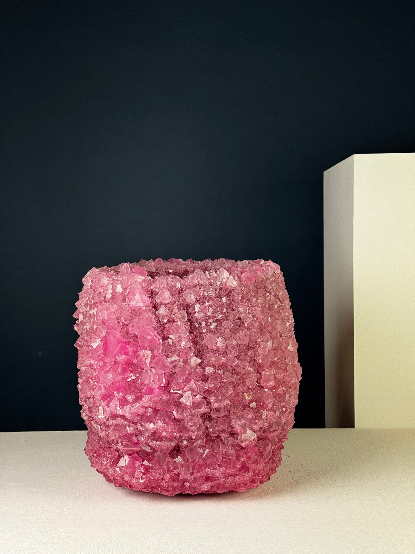 Crystal Vase Large - Cerise