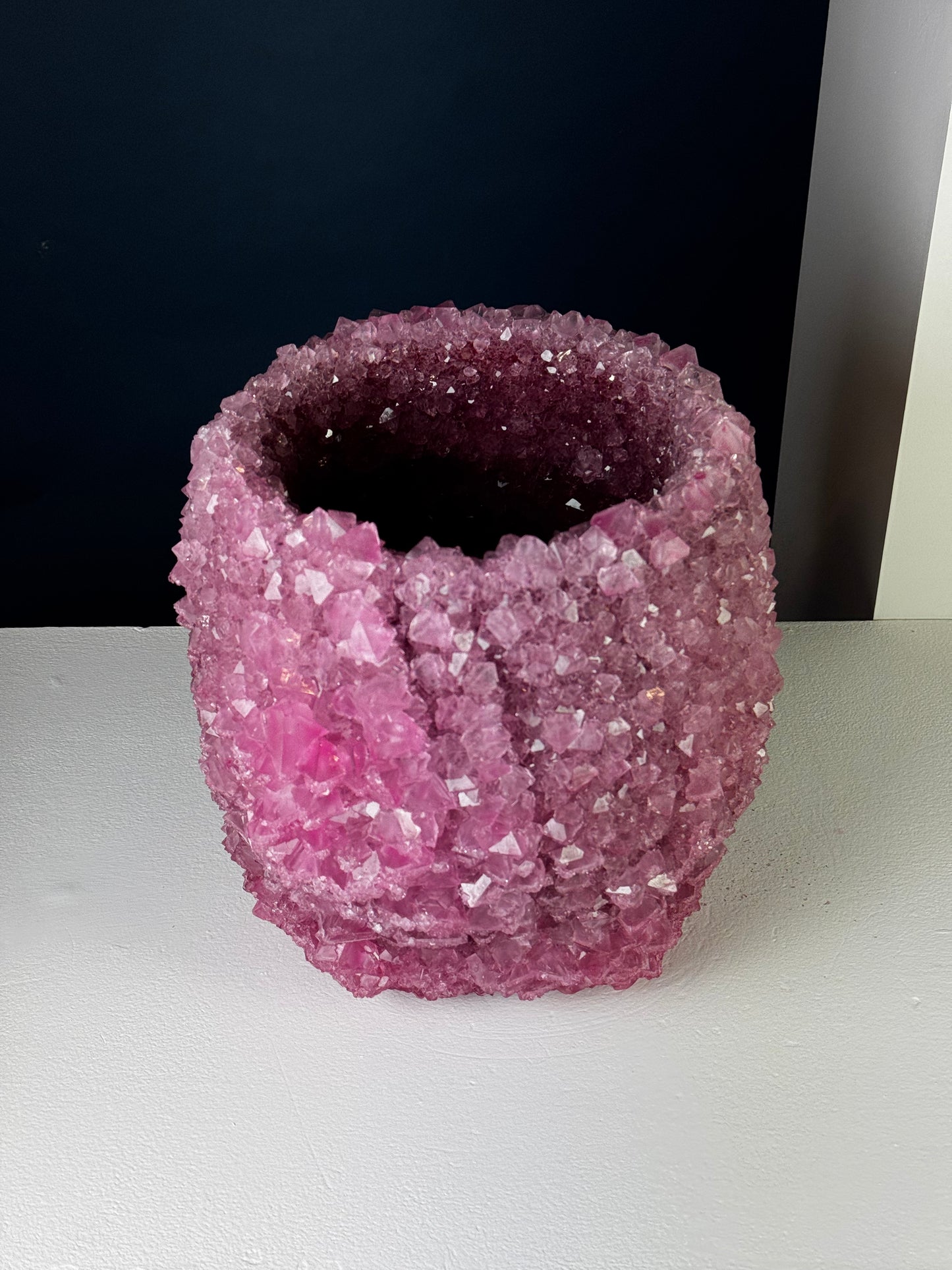 Crystal Vase Large - Cerise