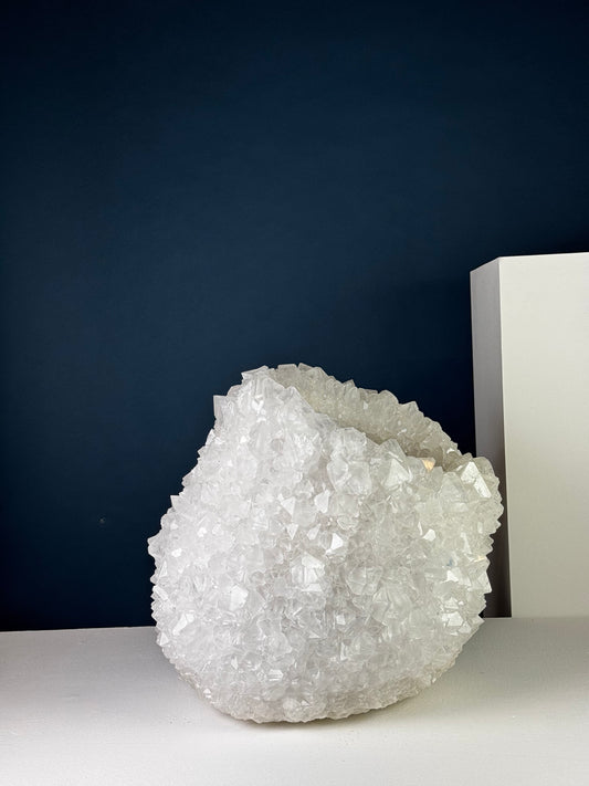 Crystal Vase Large - Snow white