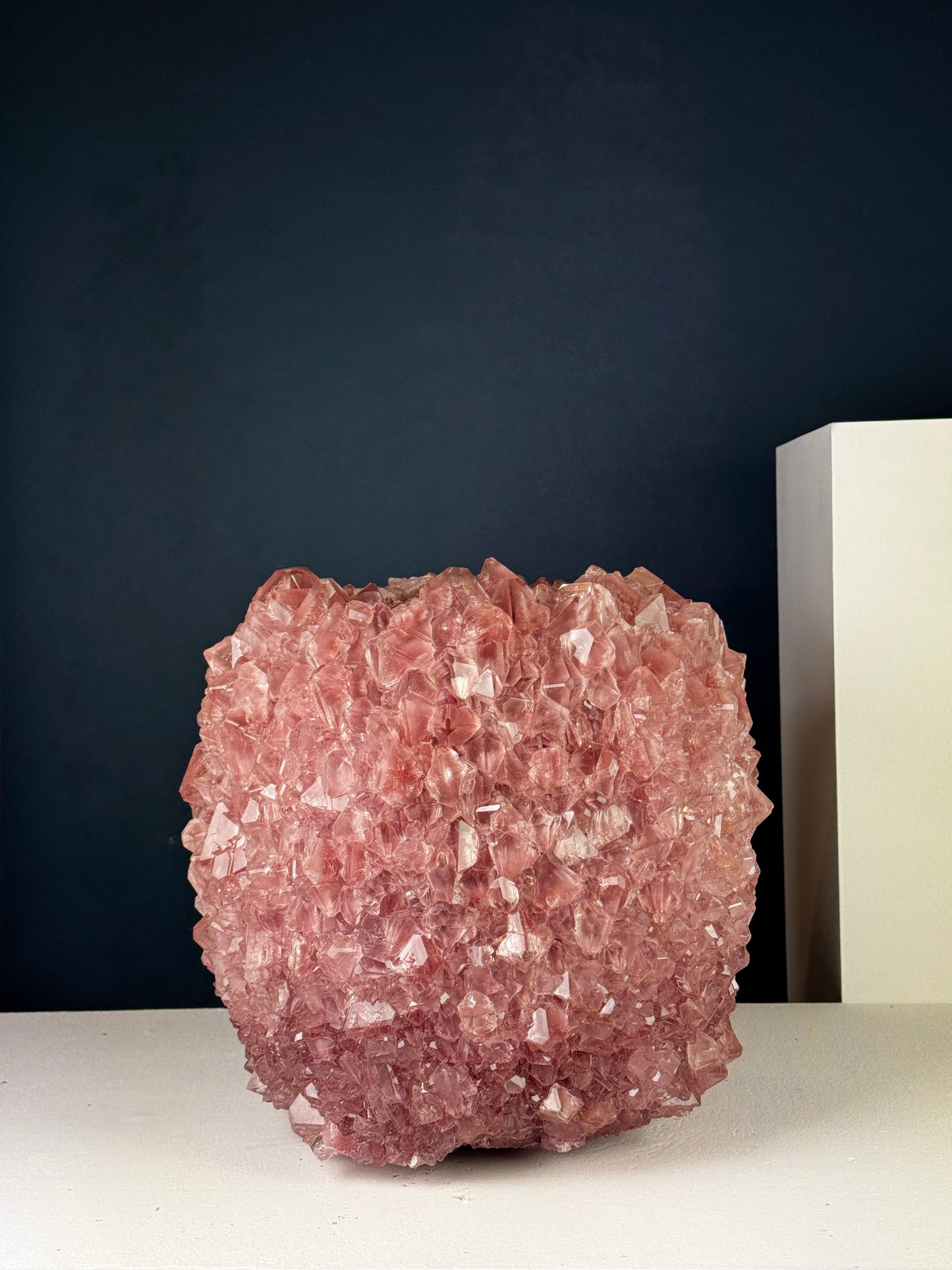 Crystal Vase Large - Wilted rose
