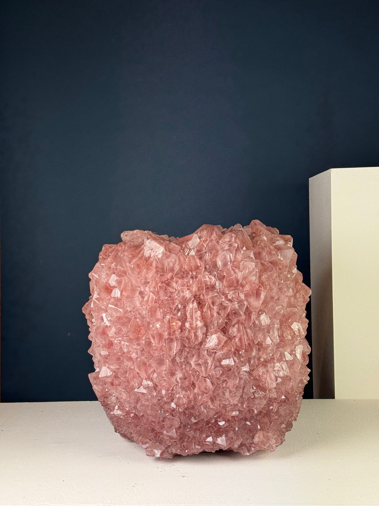 Crystal Vase Large - Wilted rose