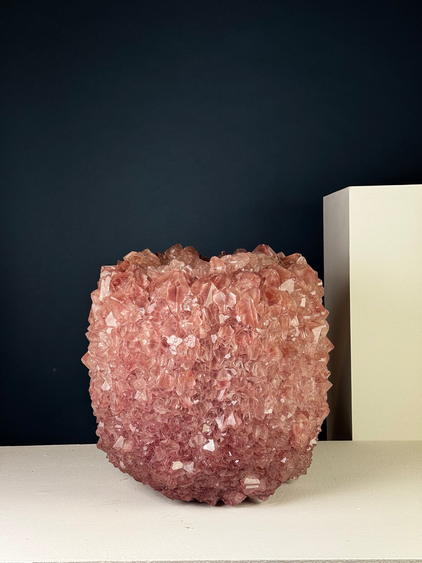 Crystal Vase Large - Wilted rose