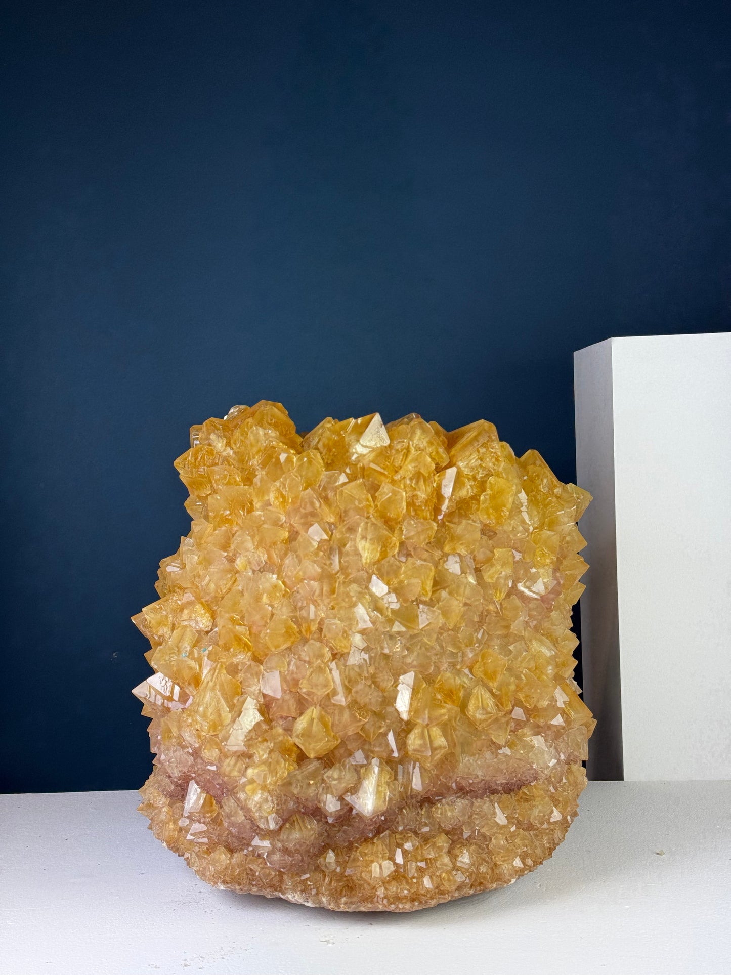 Crystal Vase Large - Saffron
