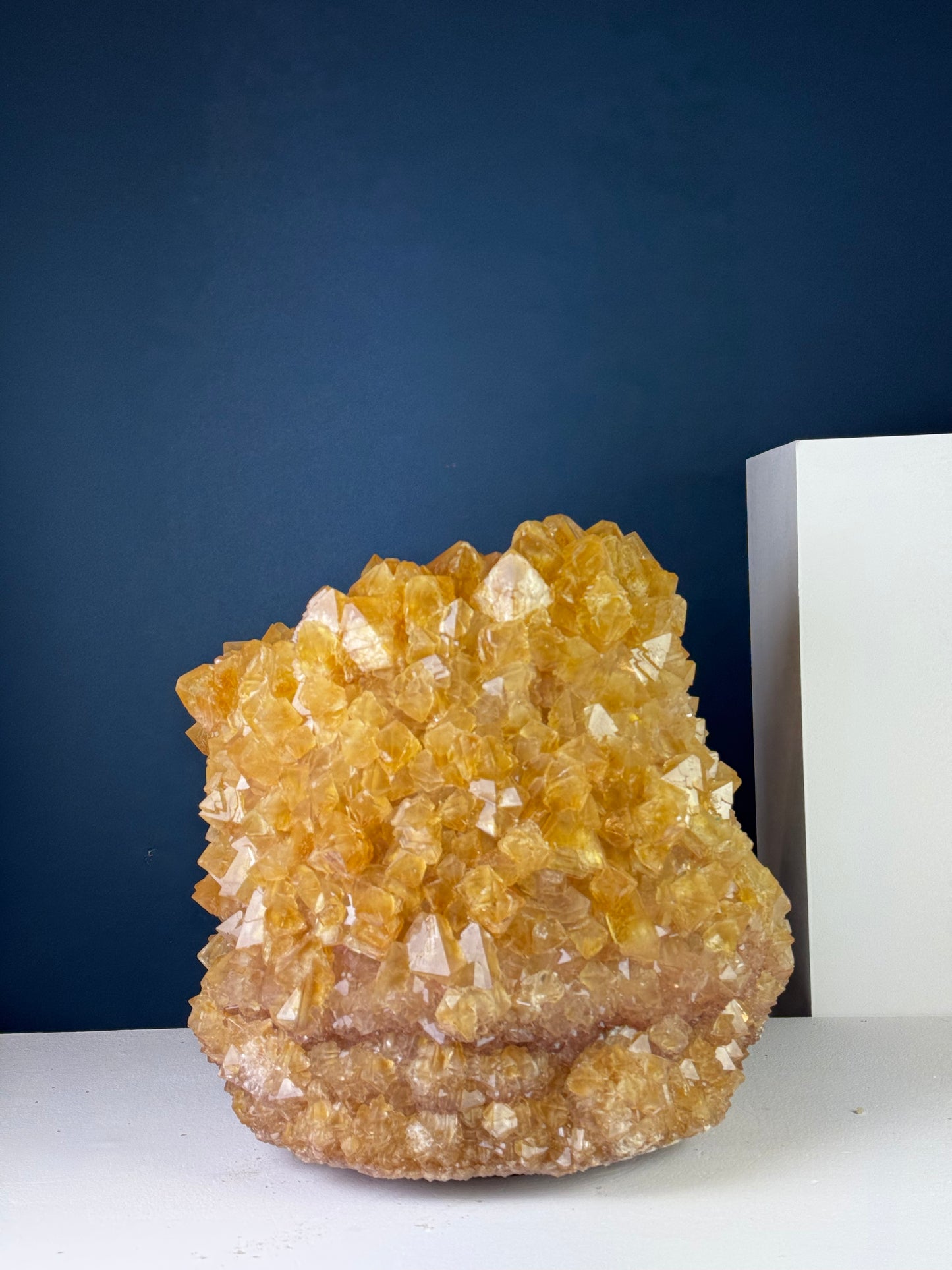 Crystal Vase Large - Saffron