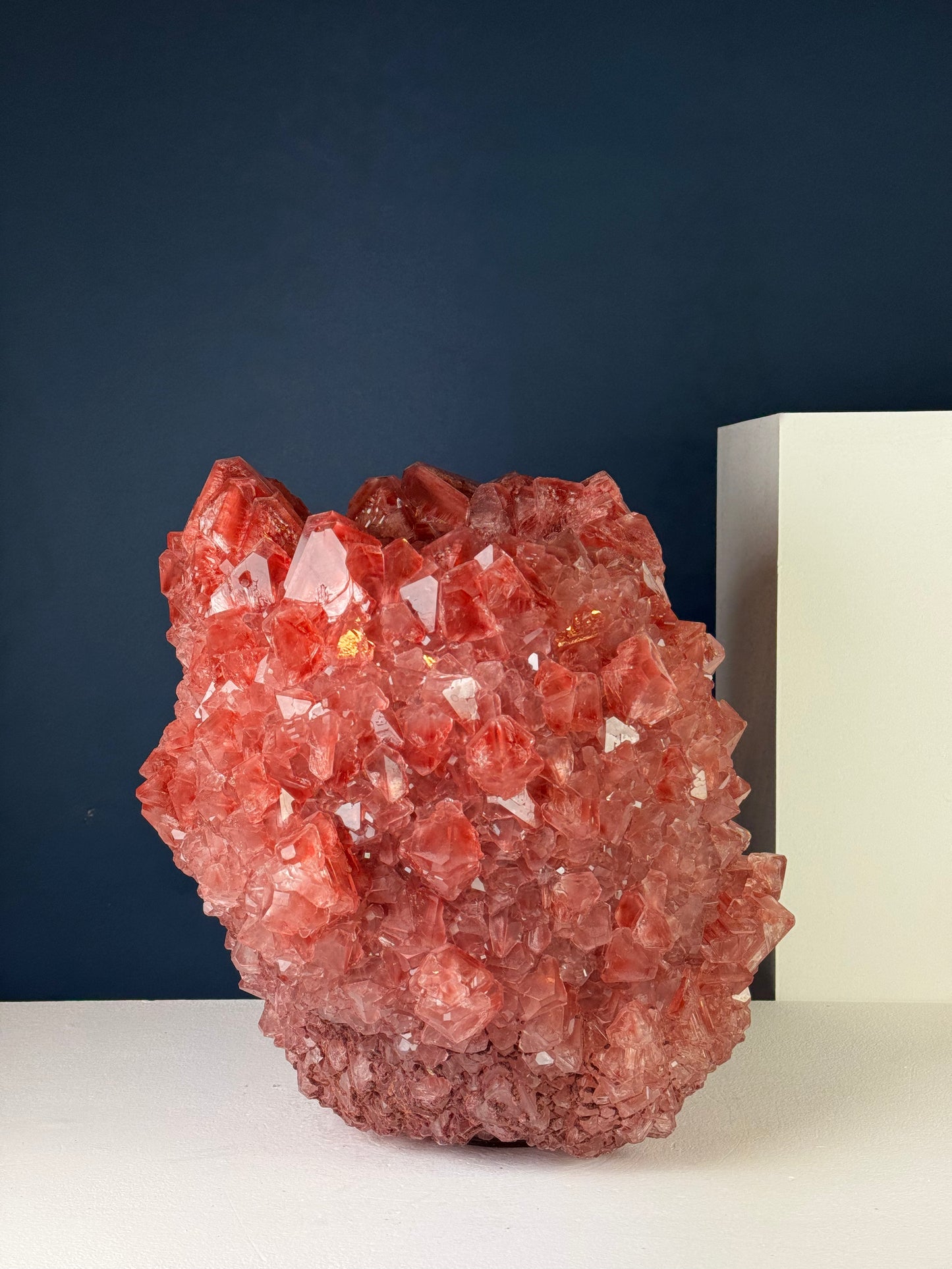 Crystal Vase Large - Claret