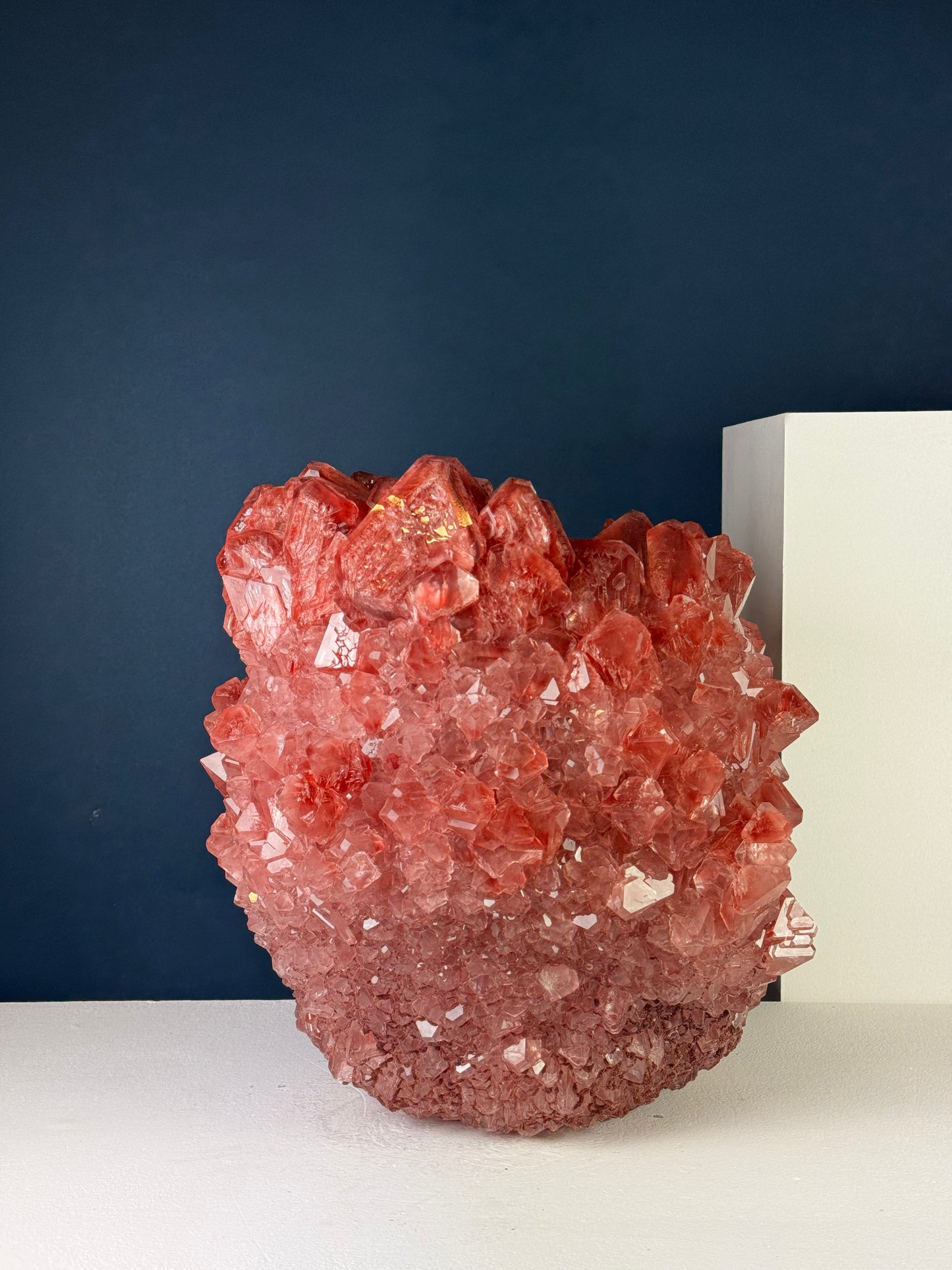 Crystal Vase Large - Claret