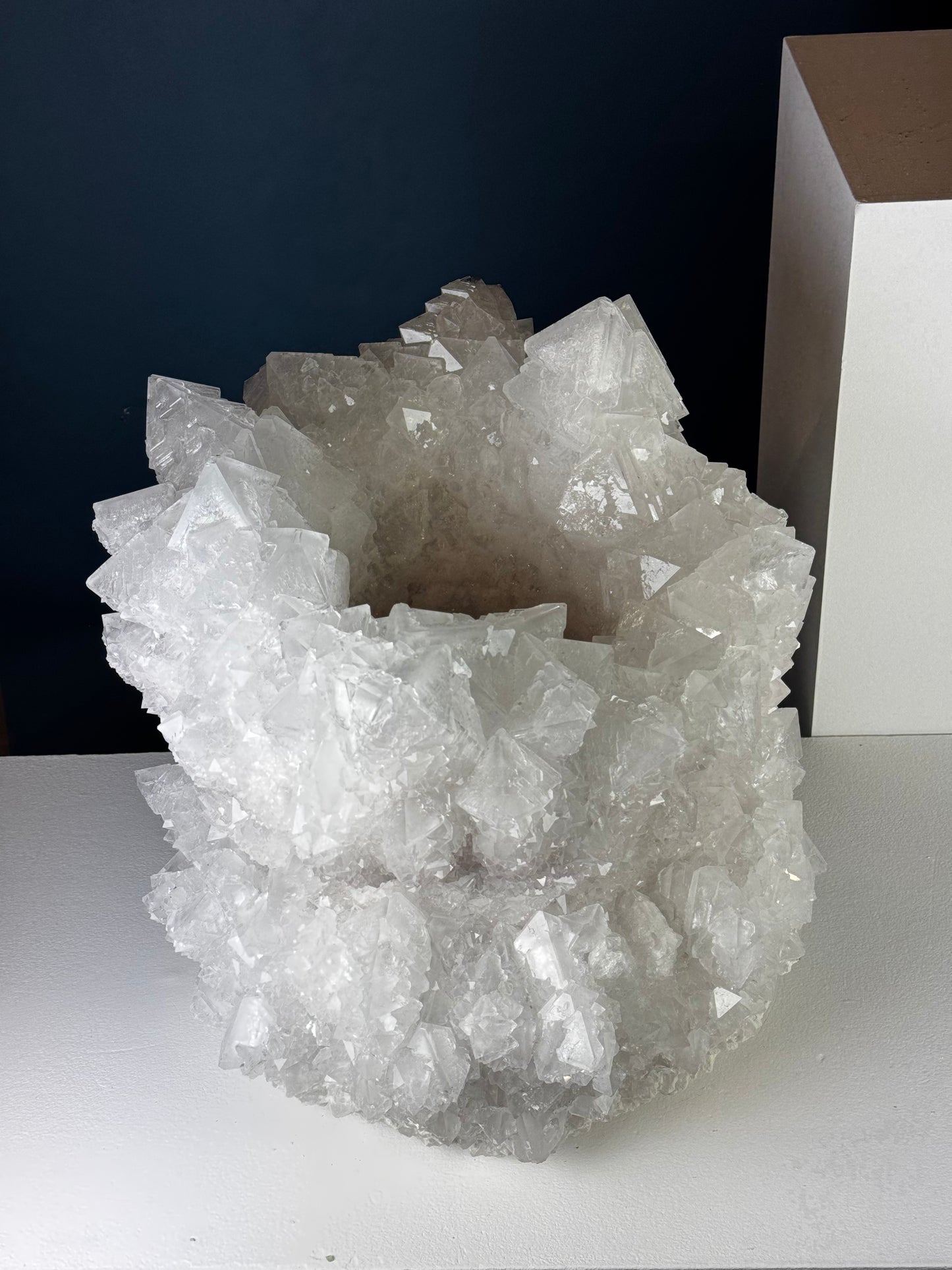 Crystal Vase Large - white blossom