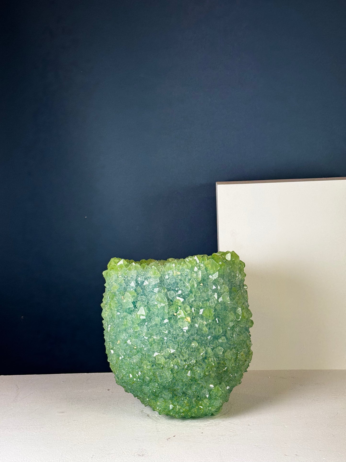 Crystal Vase Large - Fresh sage