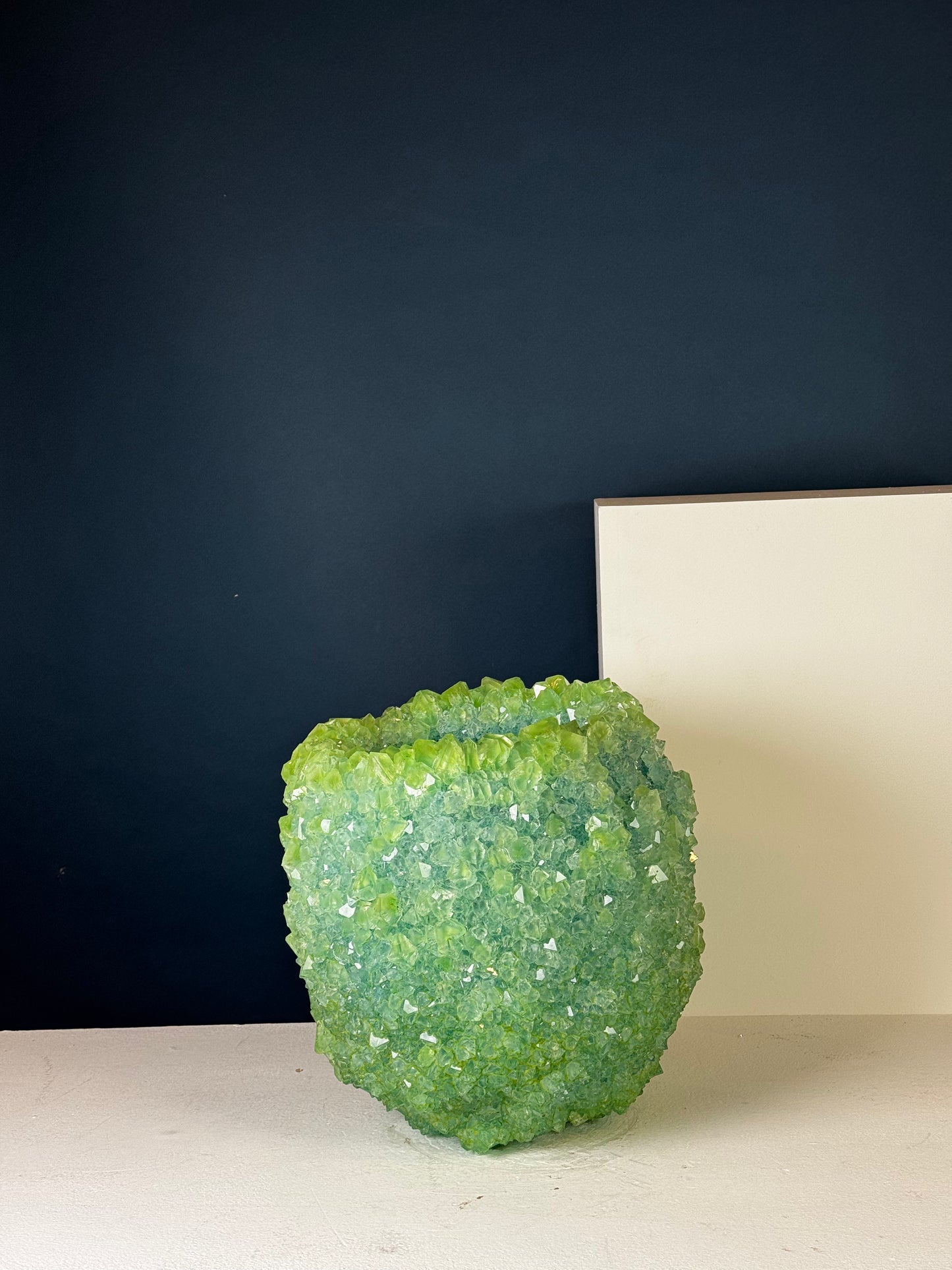 Crystal Vase Large - Fresh sage