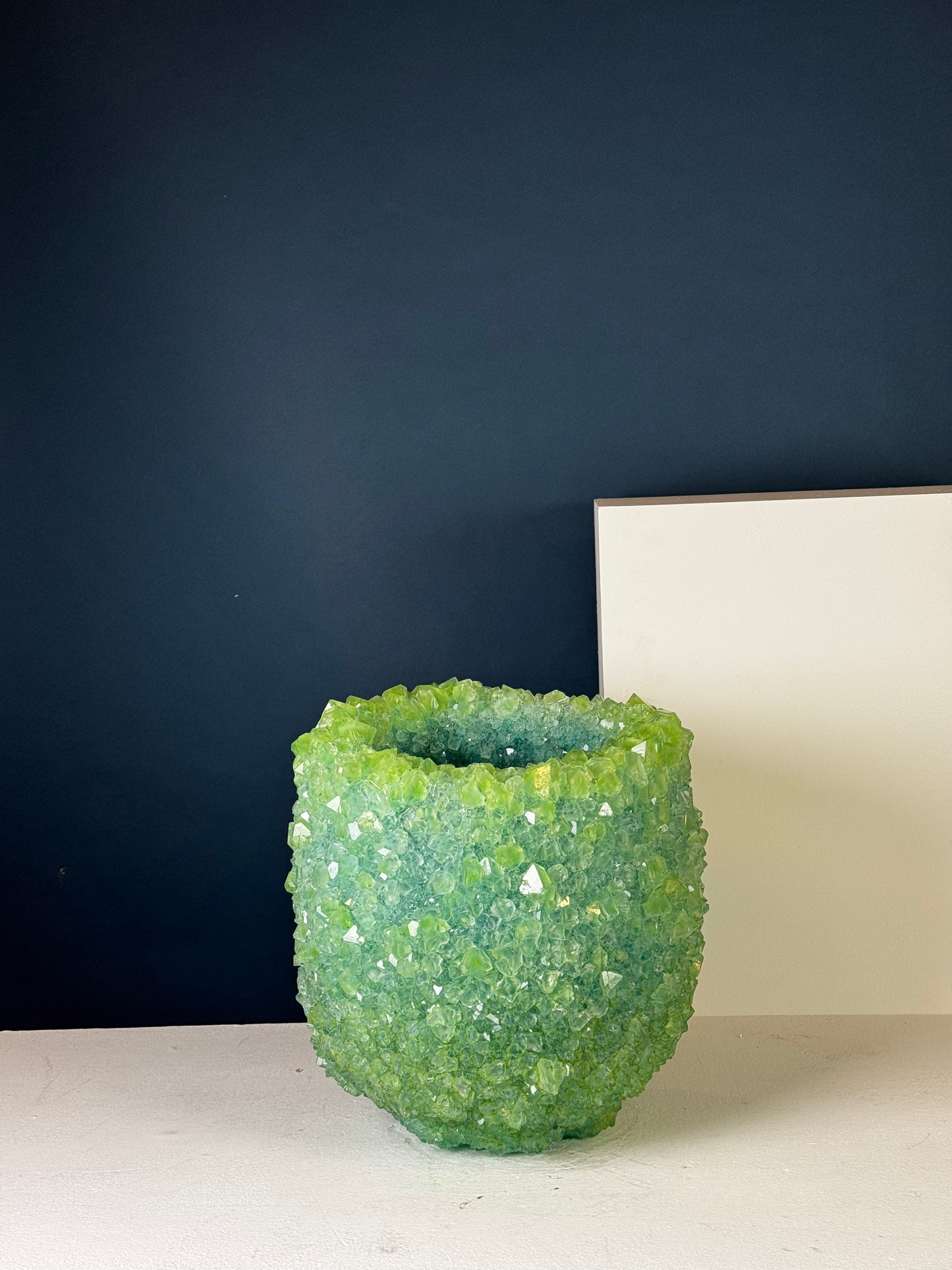 Crystal Vase Large - Fresh sage