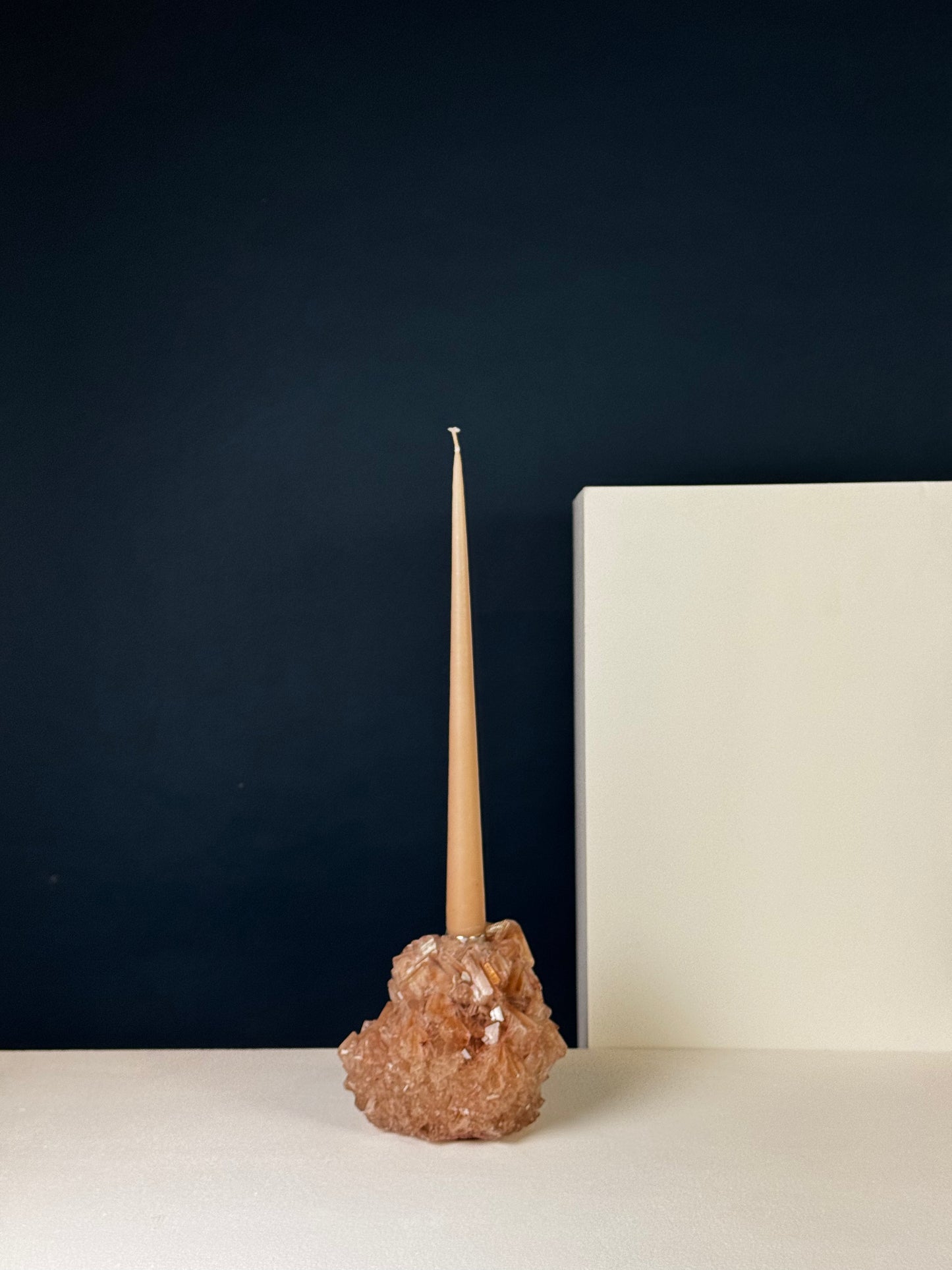 Candlestick Holder - Tan
