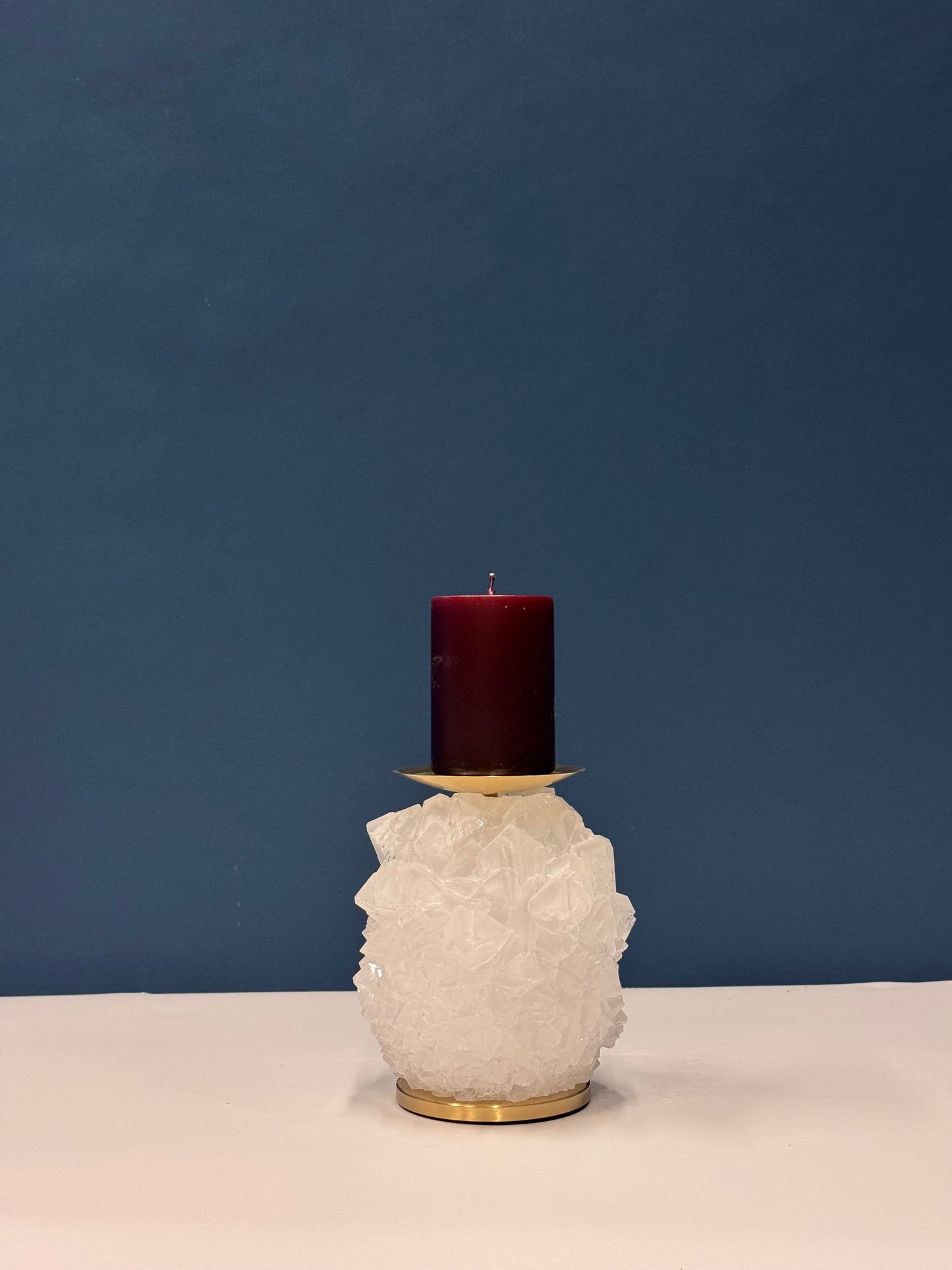 Pillar Candle Holder - White