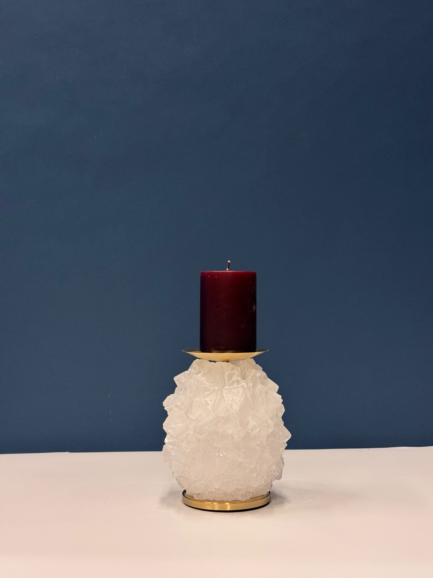 Pillar Candle Holder - White