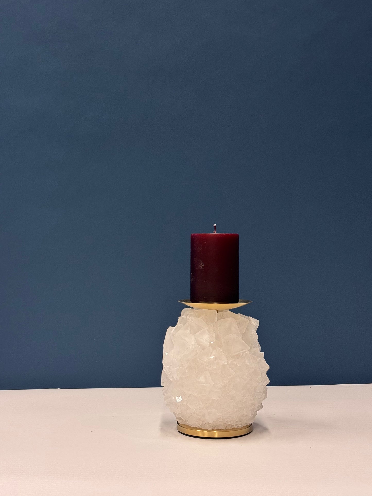 Pillar Candle Holder - White