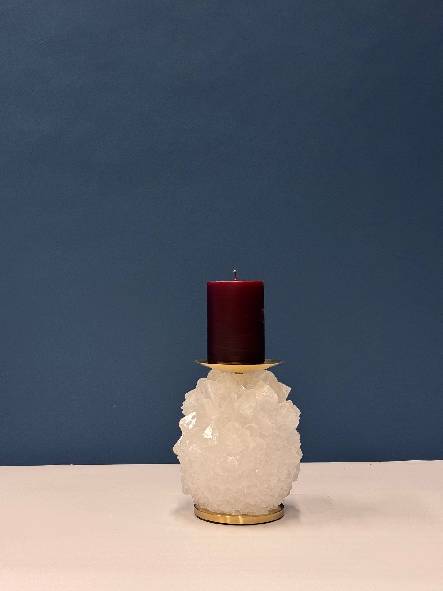 Pillar Candle Holder - White