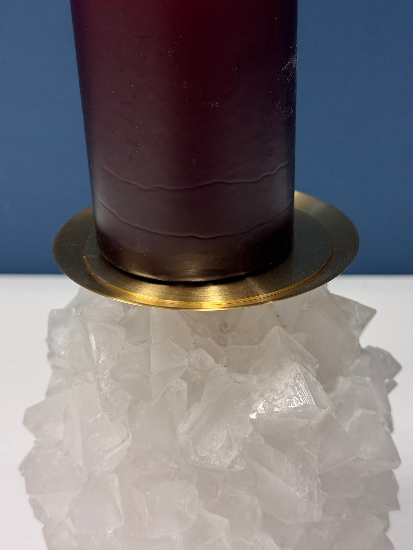 Pillar Candle Holder - White