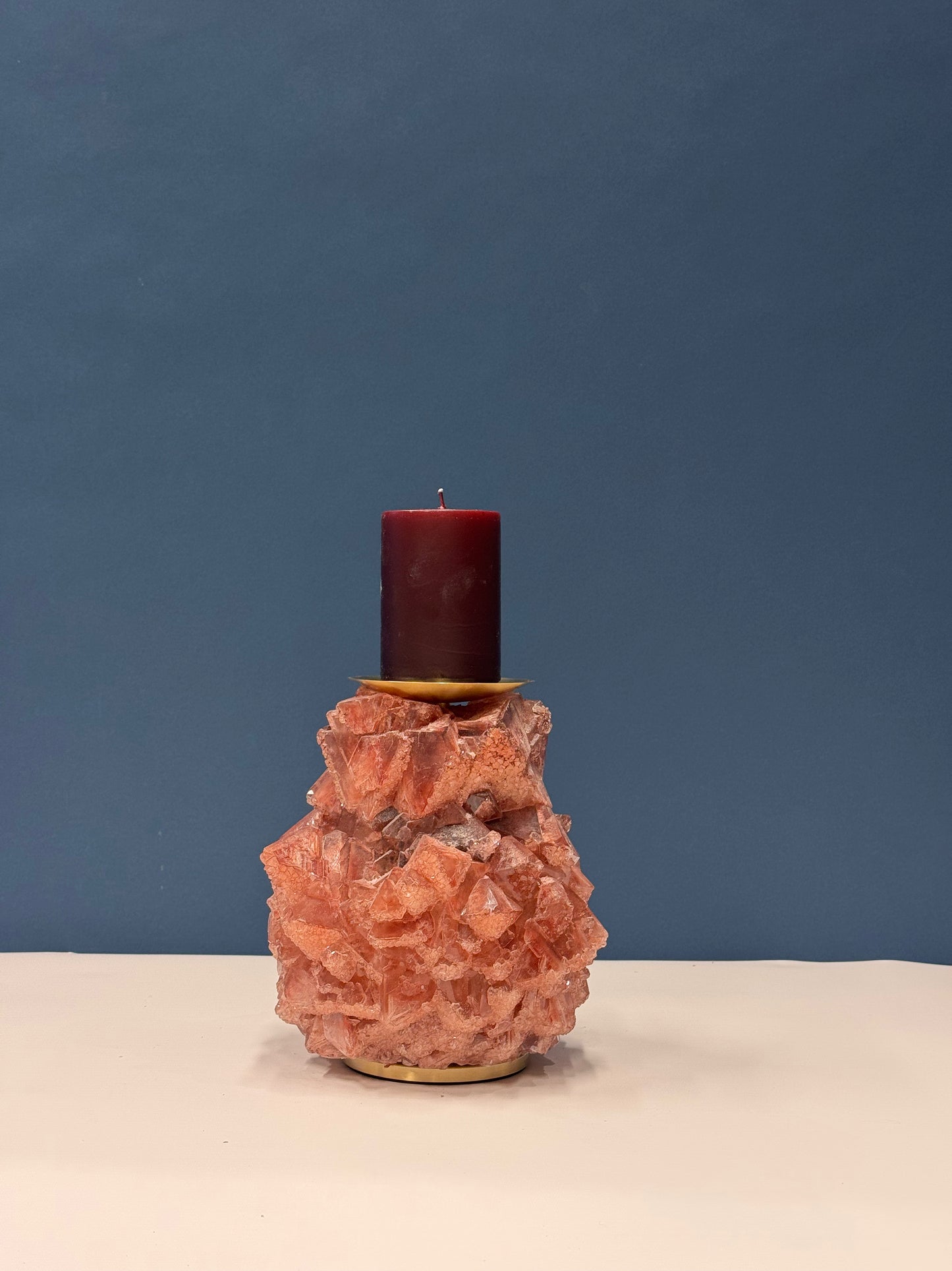 Pillar Candle Holder -  Chestnut