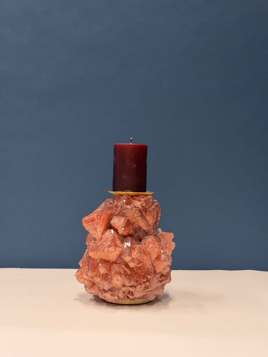 Pillar Candle Holder -  Chestnut