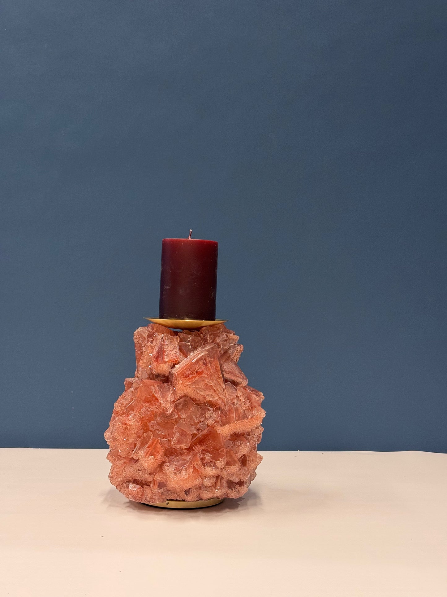 Pillar Candle Holder -  Chestnut