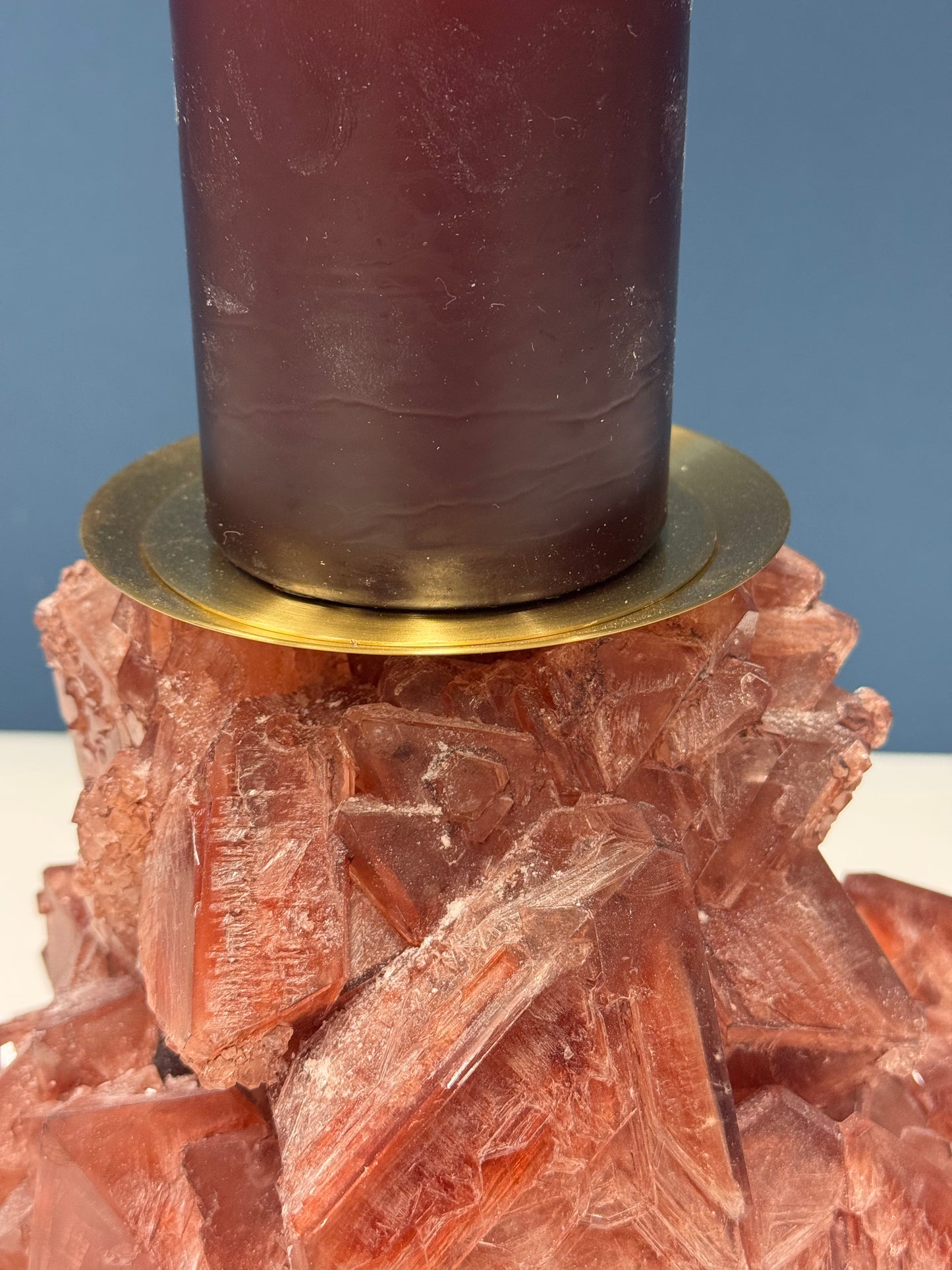 Pillar Candle Holder -  Chestnut