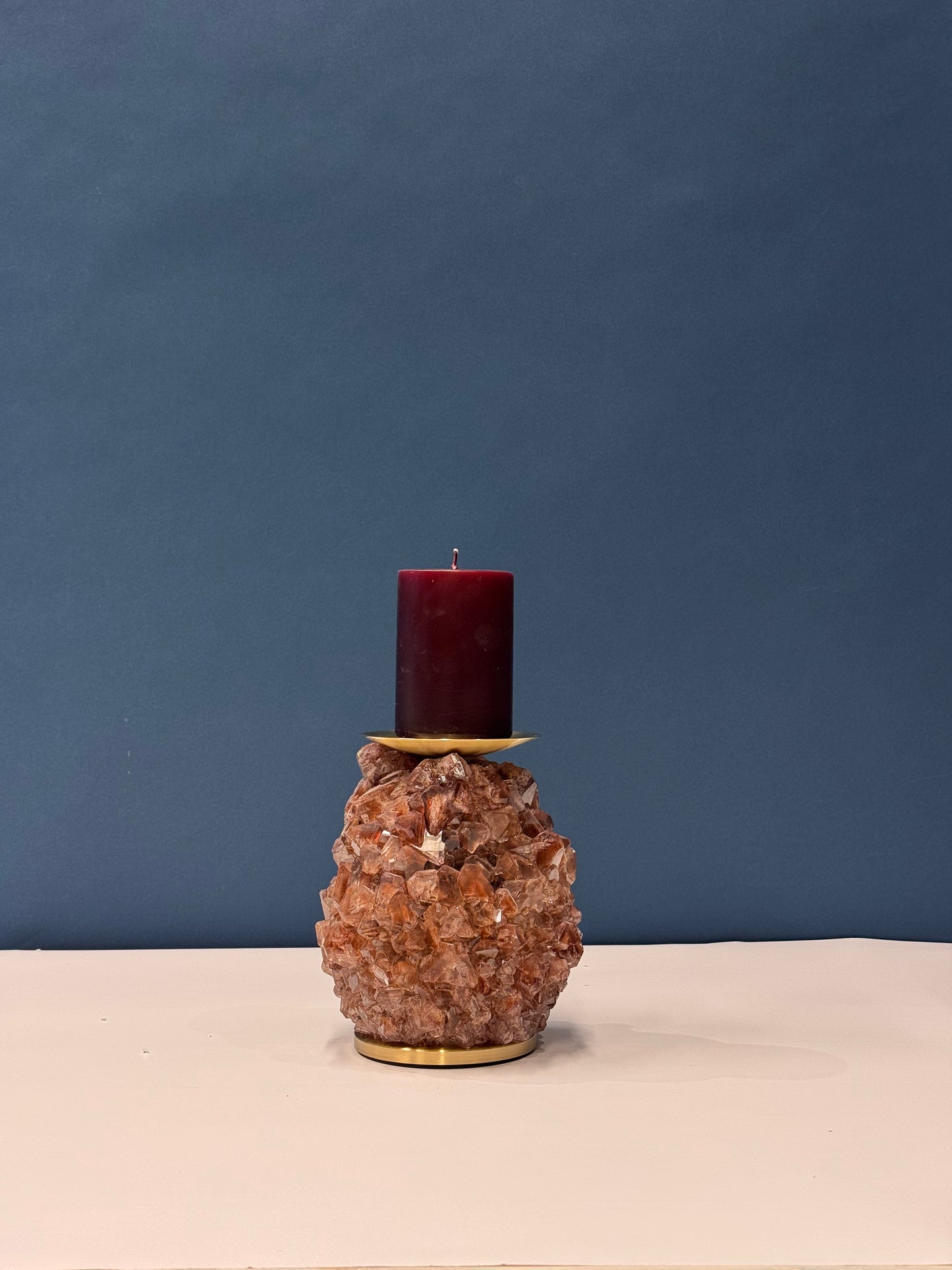 Pillar Candle Holder -  Chocolate