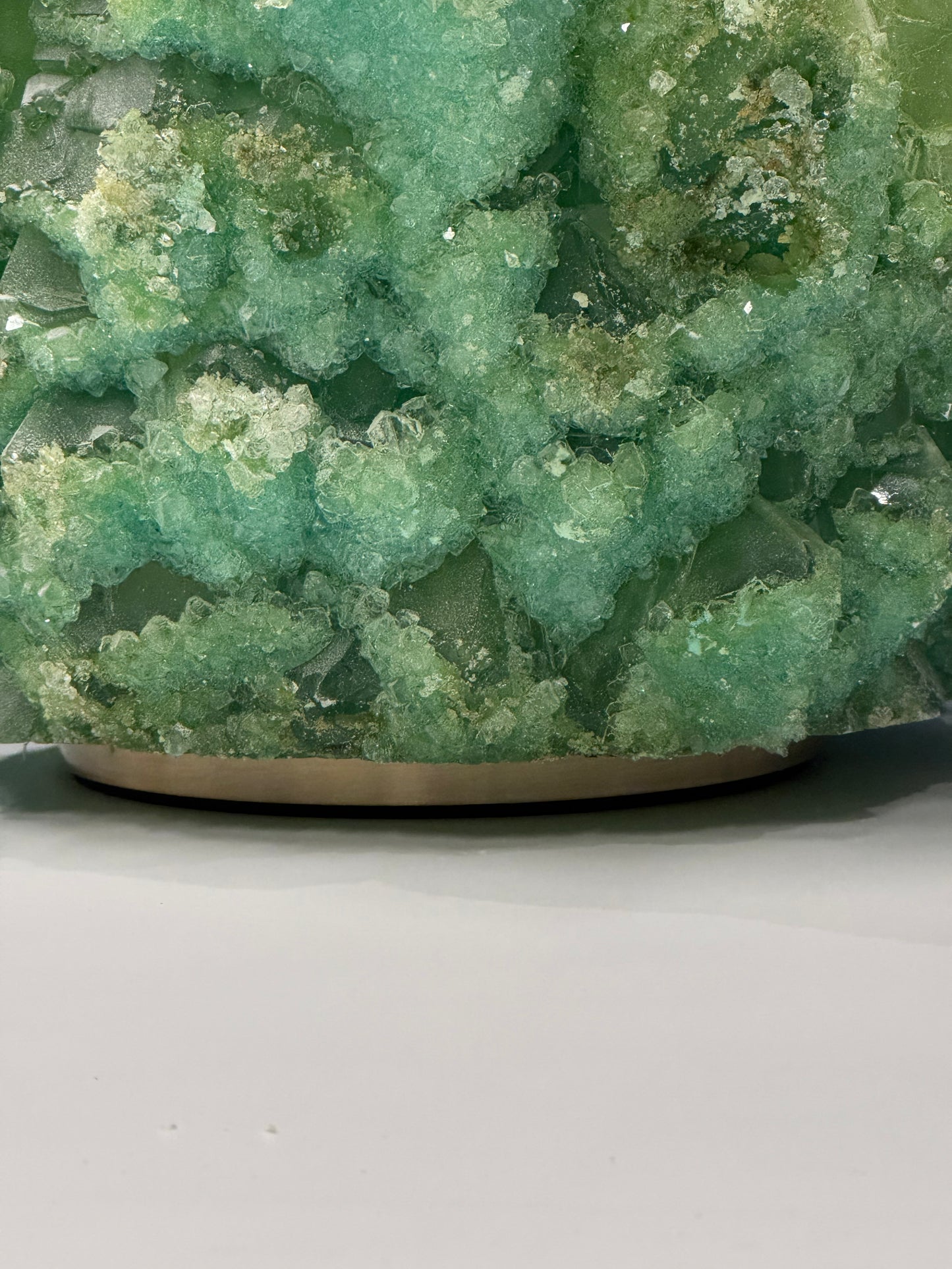 Pillar Candle Holder -  Grass Green