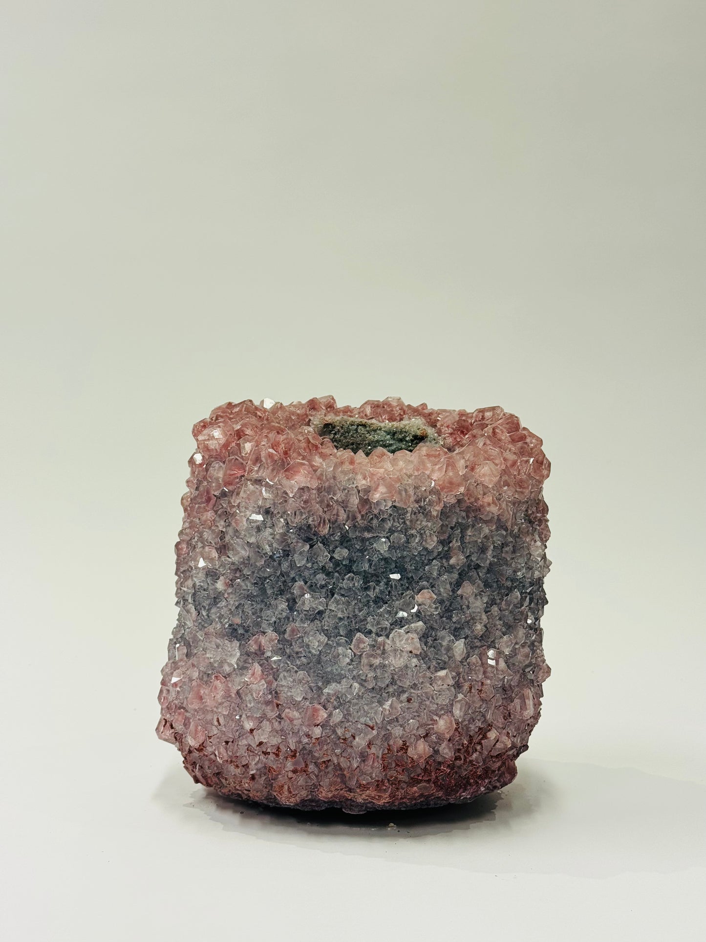 Medium Vase - Marbled Red-Grey