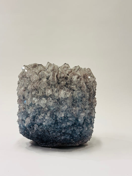 Medium Vase - Marbled Grey-Blue