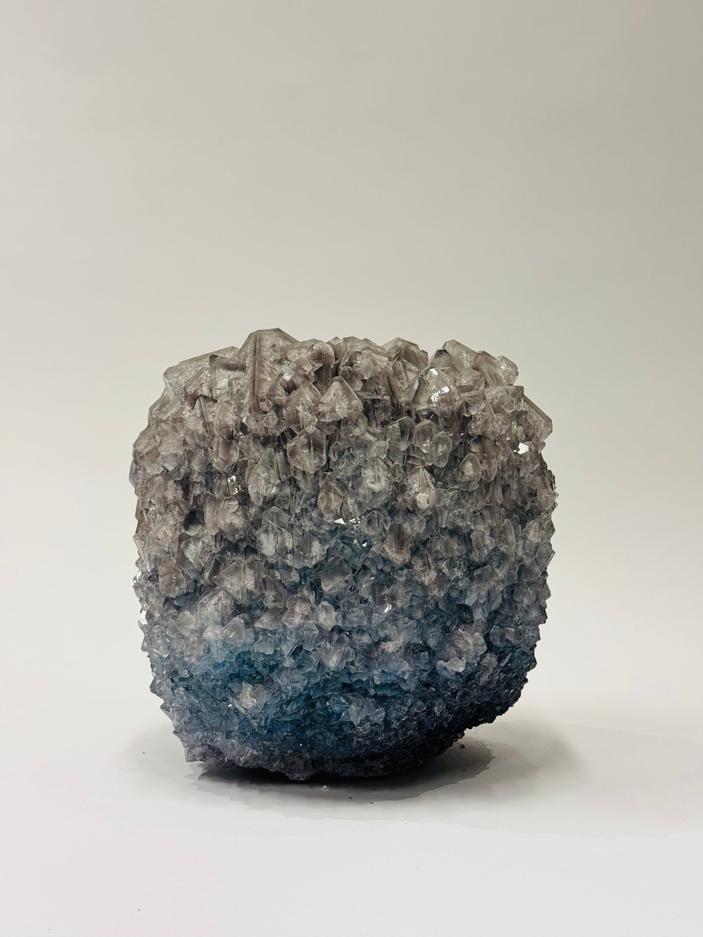 Medium Vase - Marbled Grey-Blue