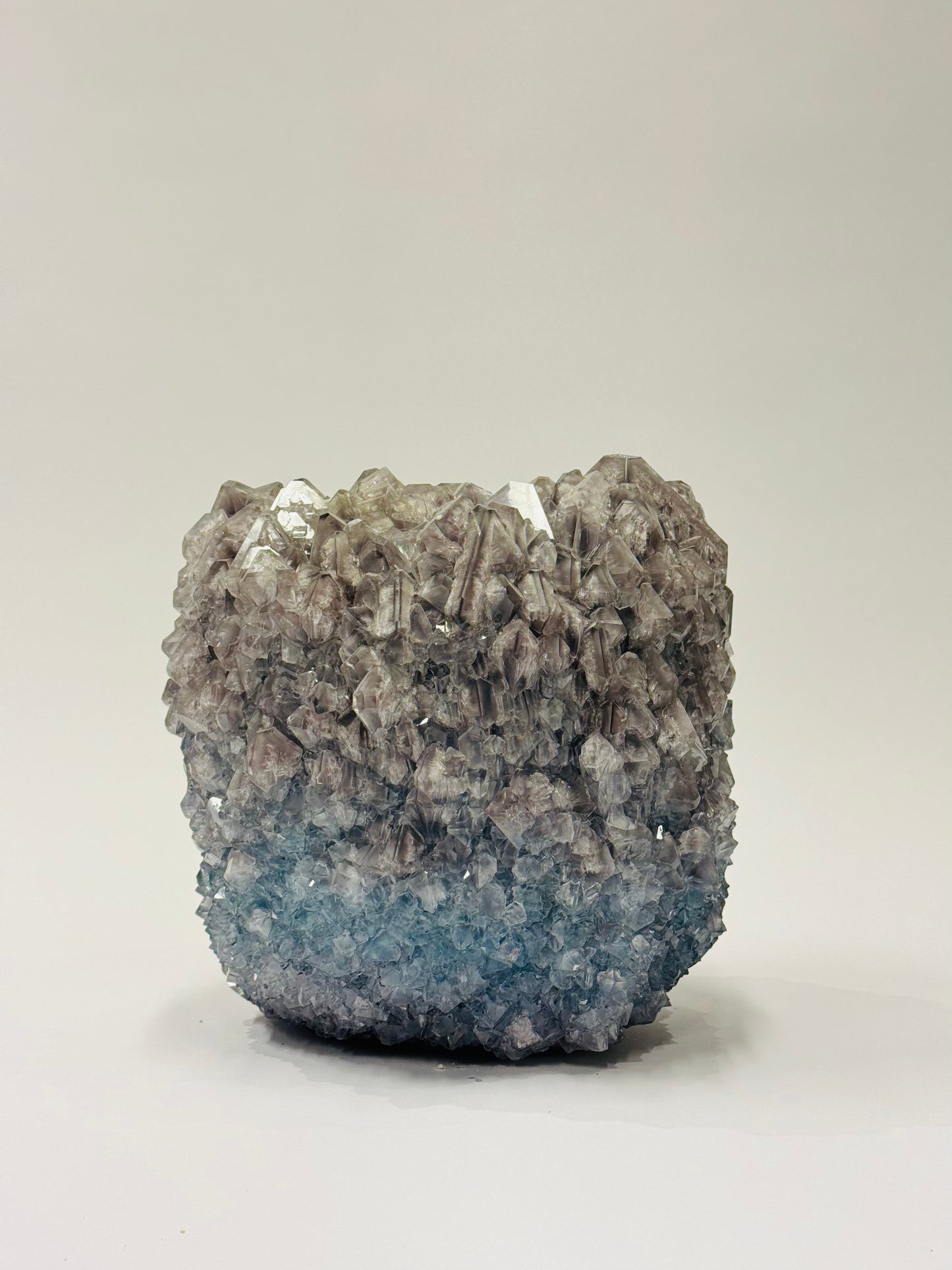 Medium Vase - Marbled Grey-Blue