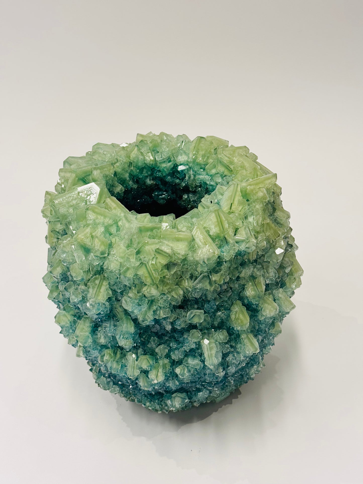 Medium Vase - Marbled Green