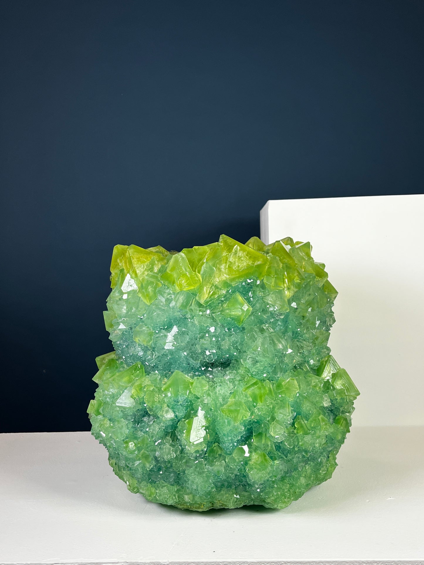 Crystal Vase Large - Chartreuse