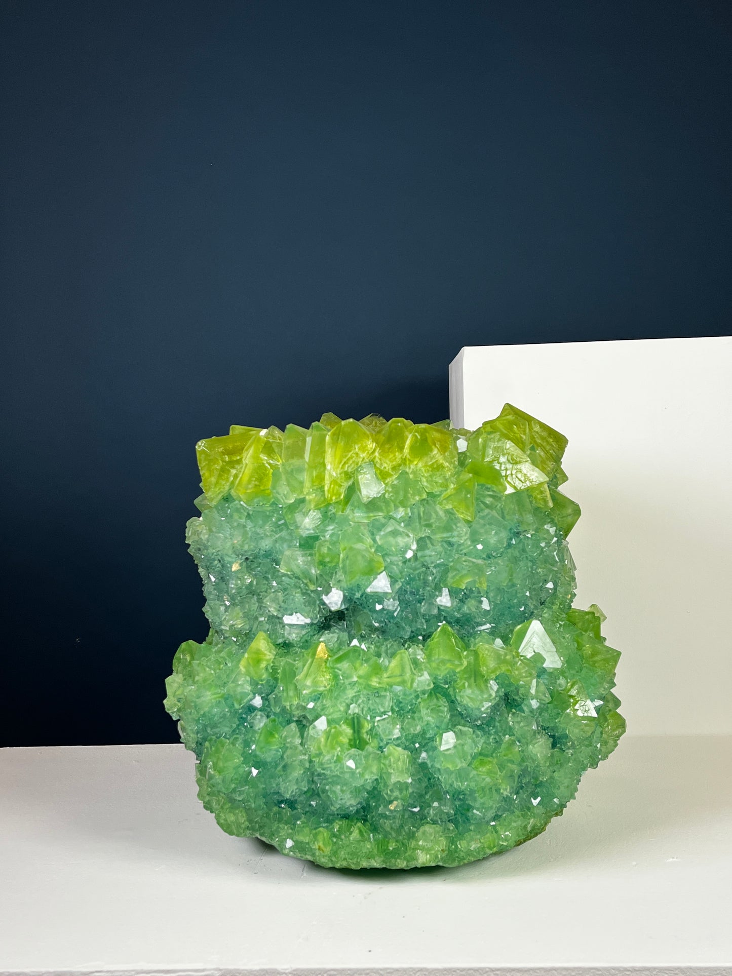 Crystal Vase Large - Chartreuse