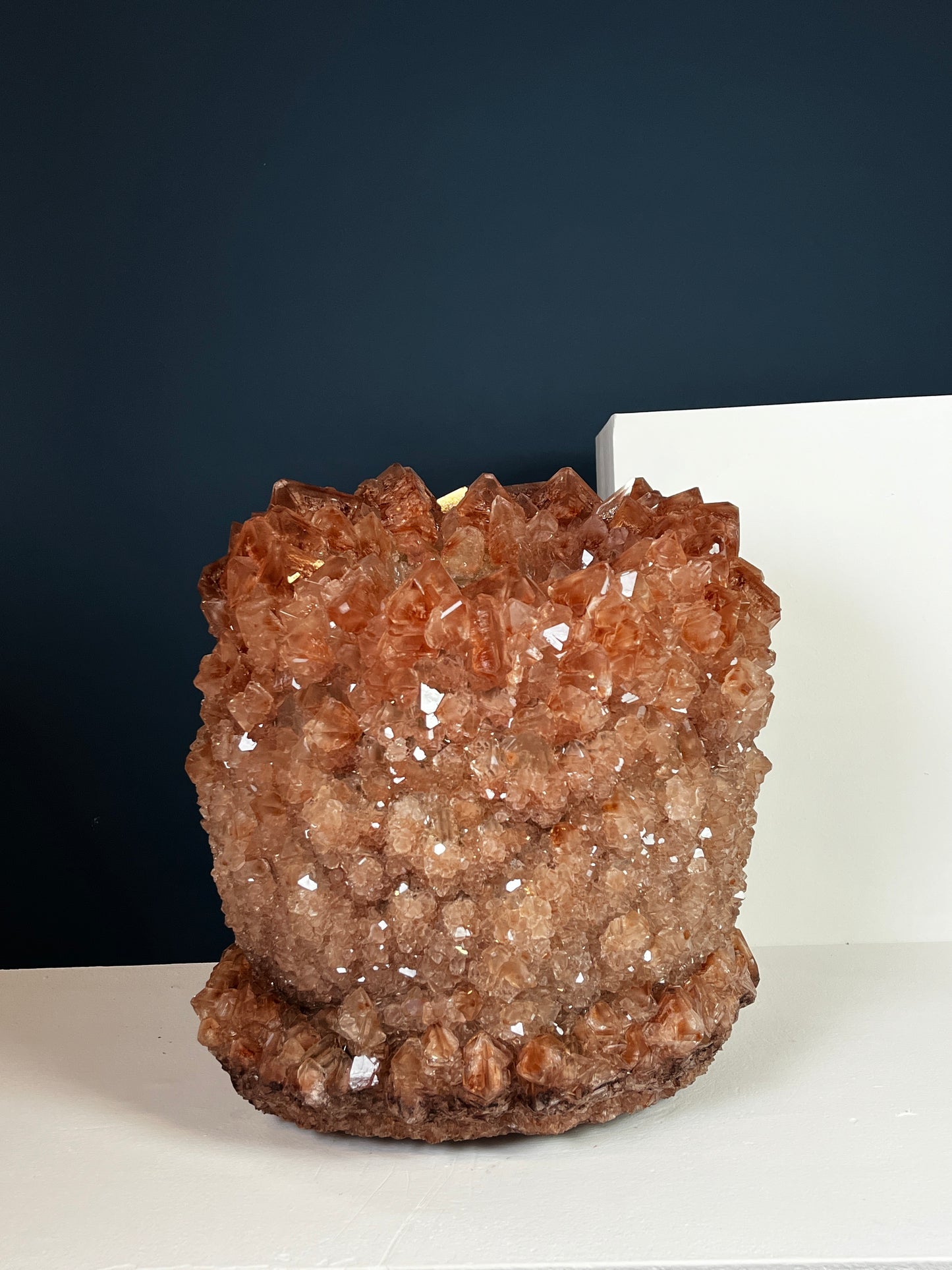 Crystal Vase Large - Coppery