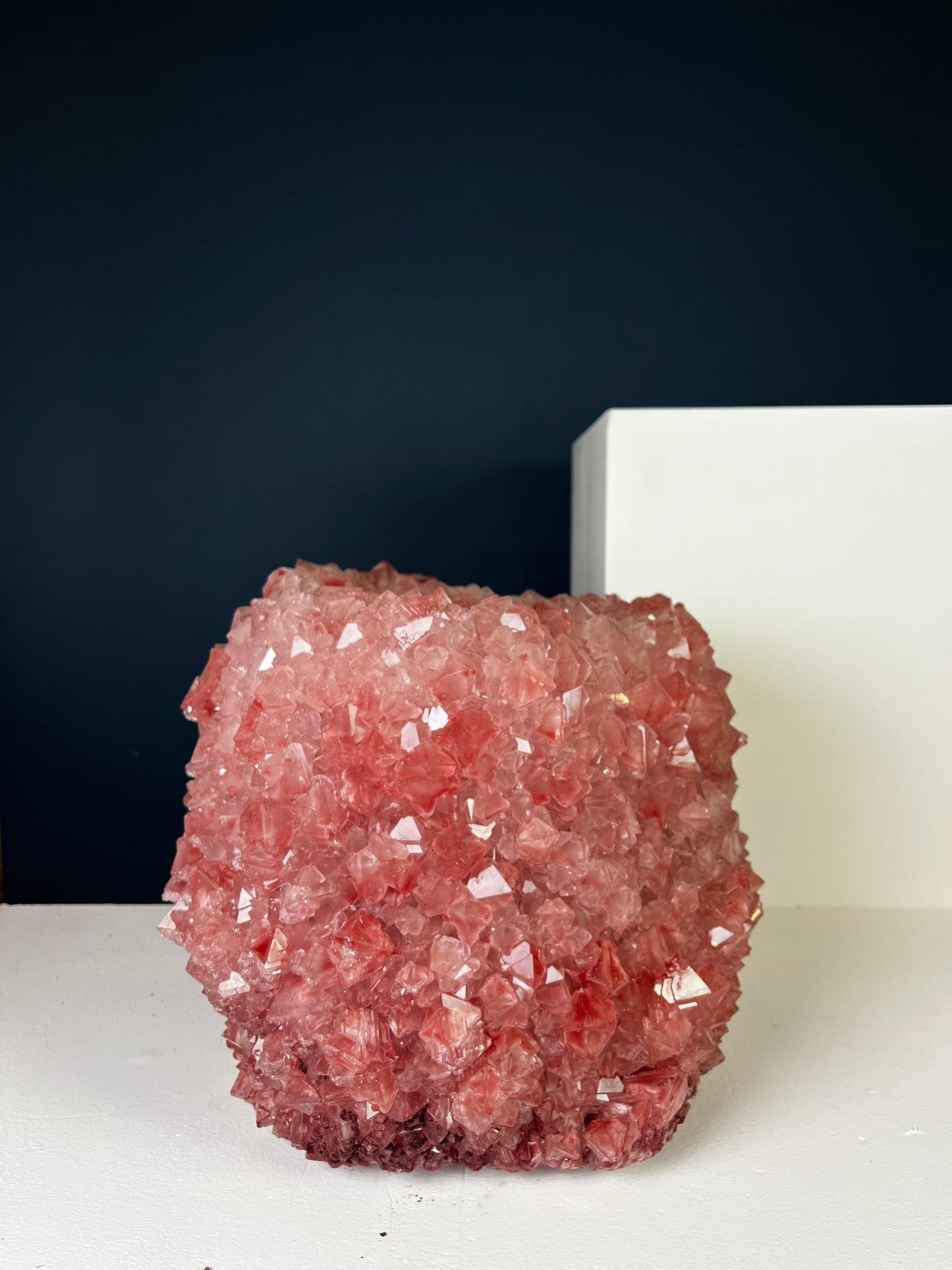 Crystal Vase Large - Dusty rose