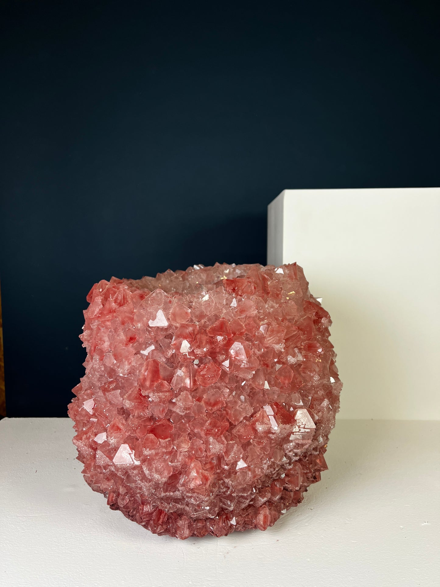 Crystal Vase Large - Dusty rose