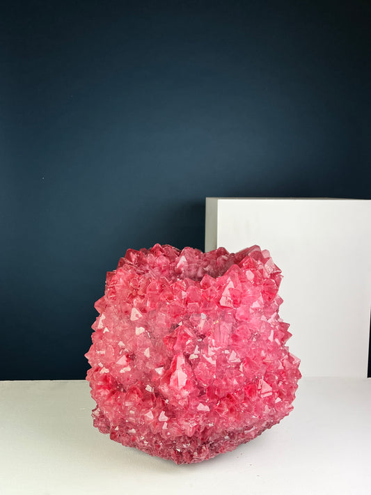 Crystal Vase Large - Hard blush