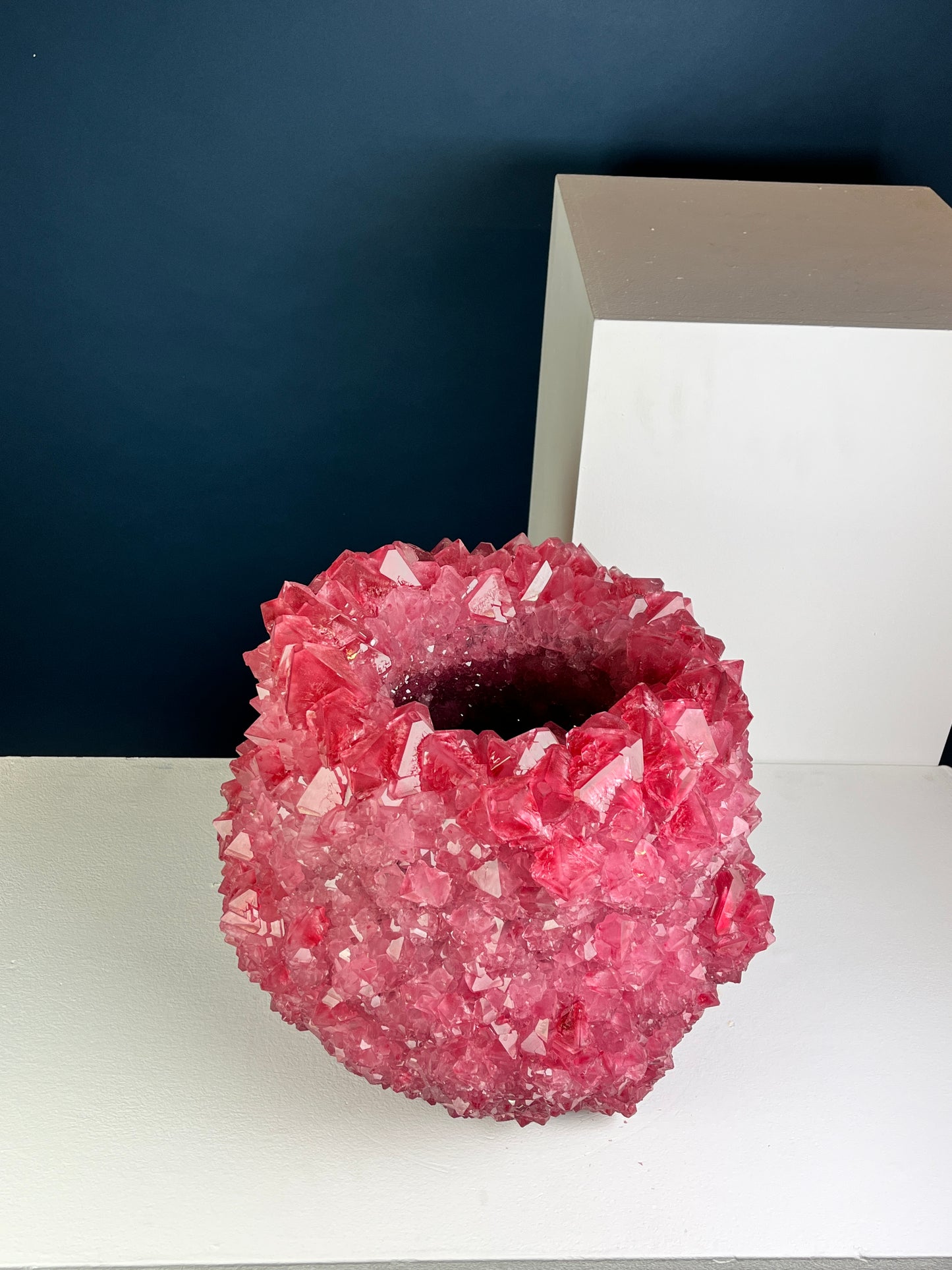 Crystal Vase Large - Hard blush
