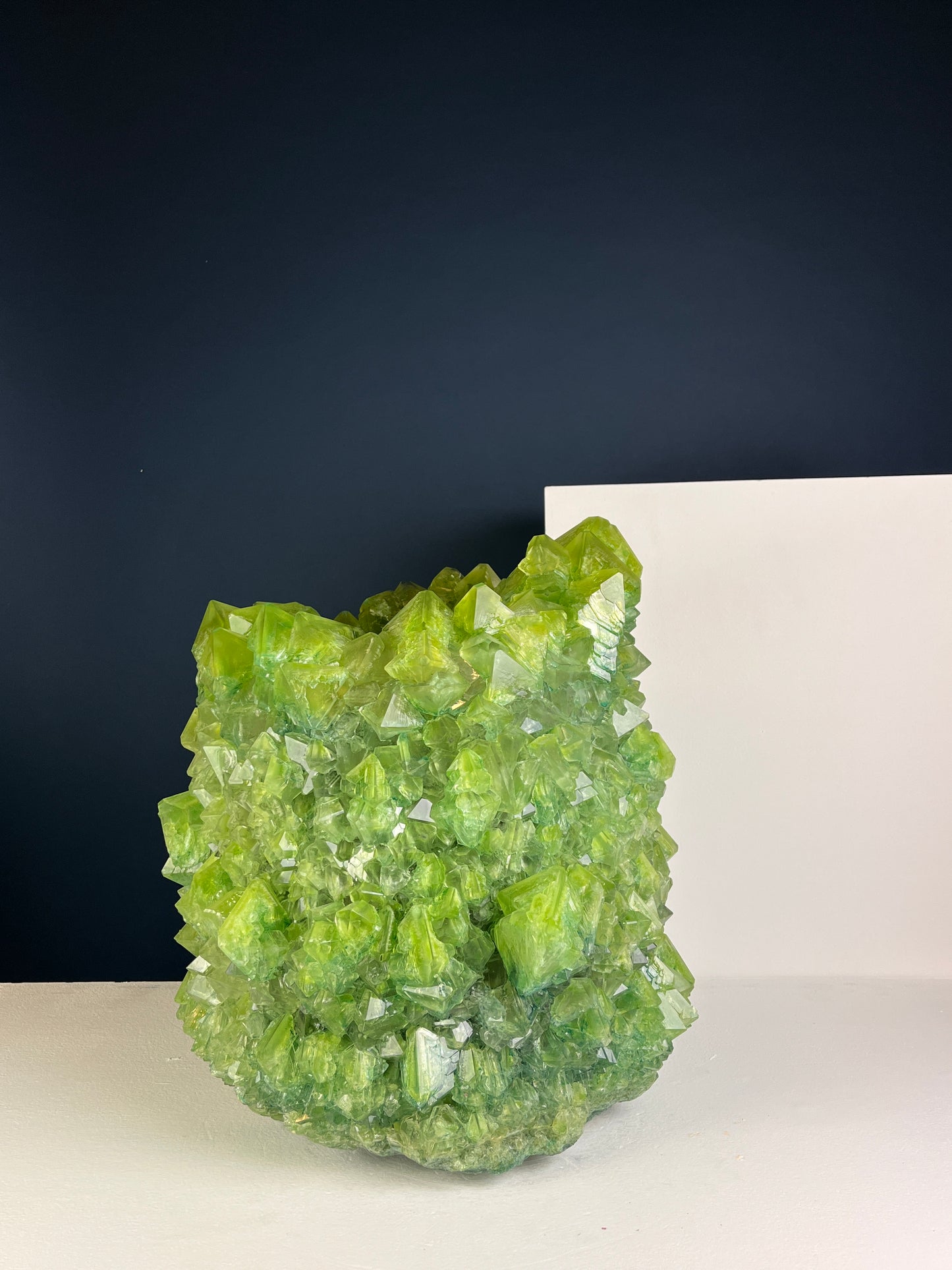 Crystal Vase Large - Sap green