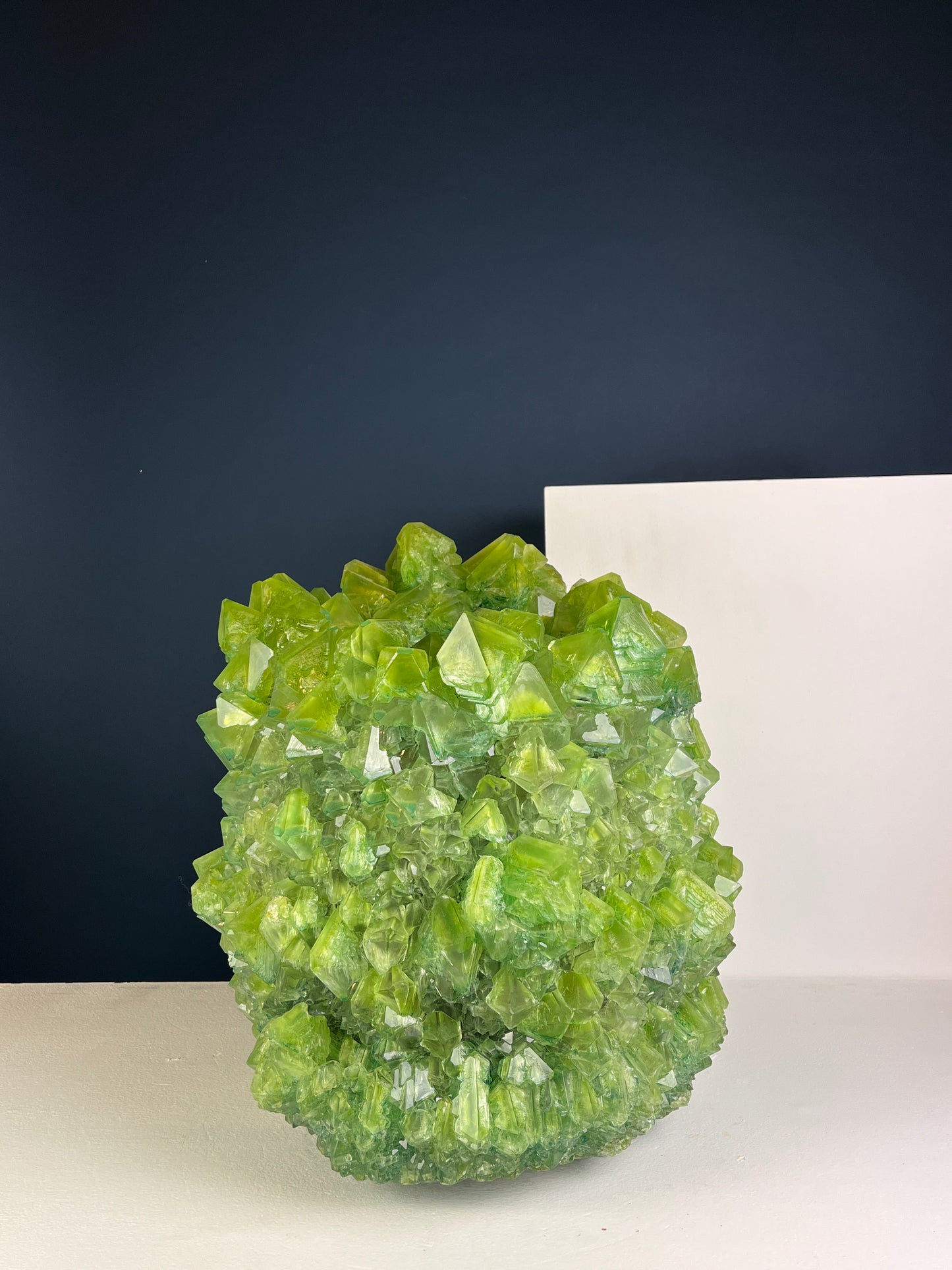 Crystal Vase Large - Sap green