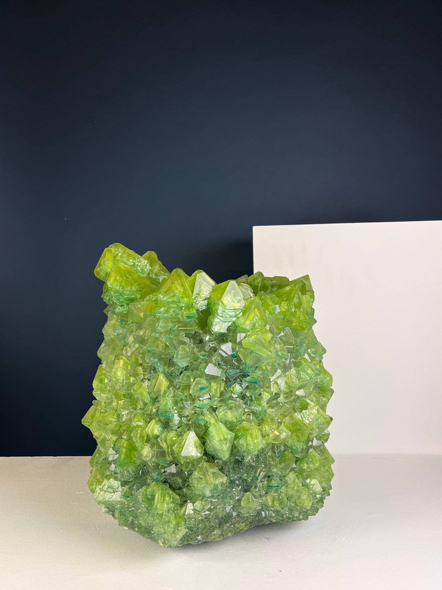 Crystal Vase Large - Sap green