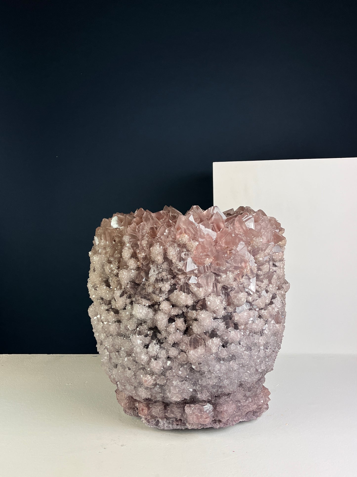 Crystal Vase Large - Eggplant